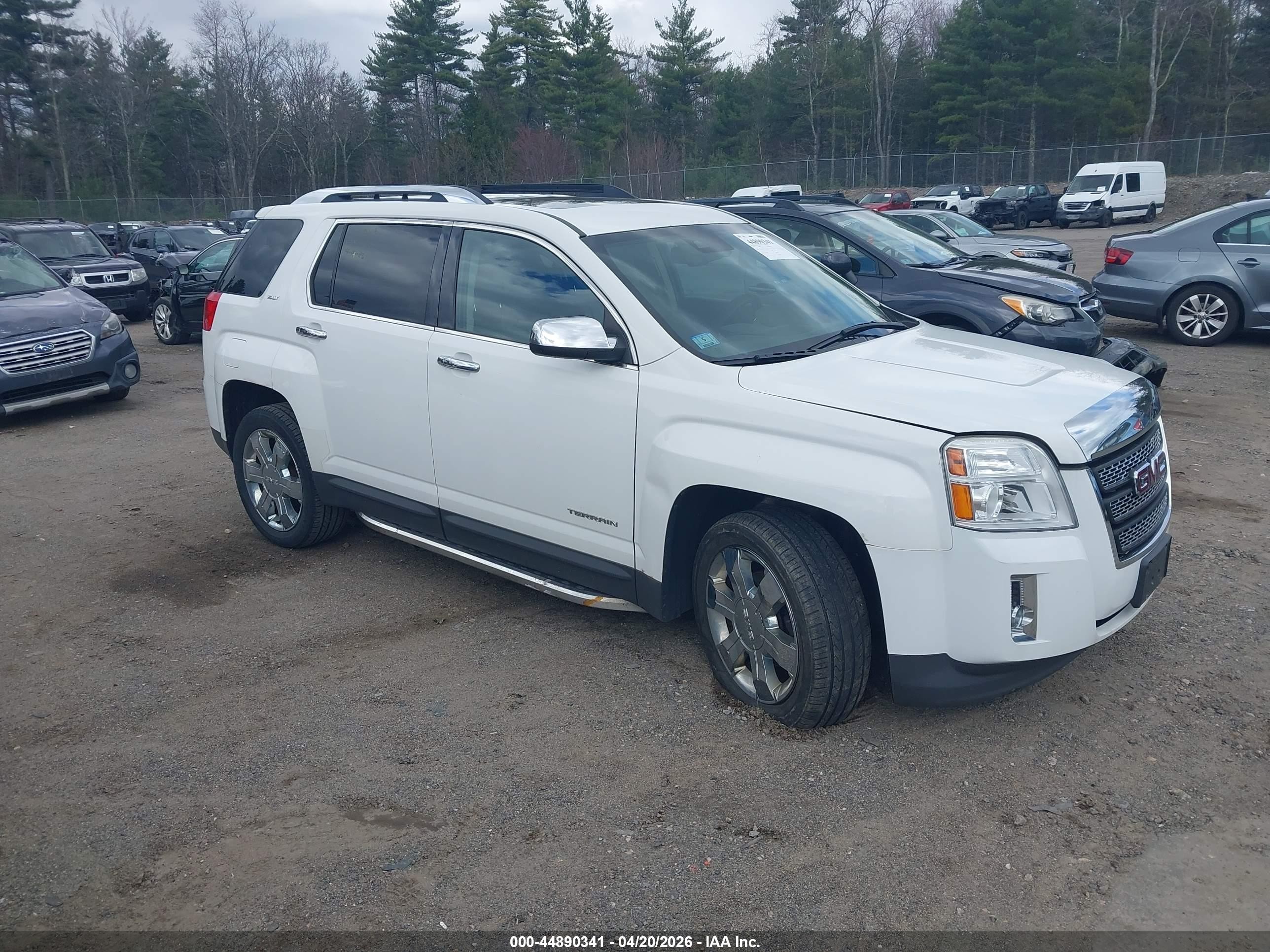 2013 Gmc Terrain Slt-2 White vin: 2GKFLXE33D6401010