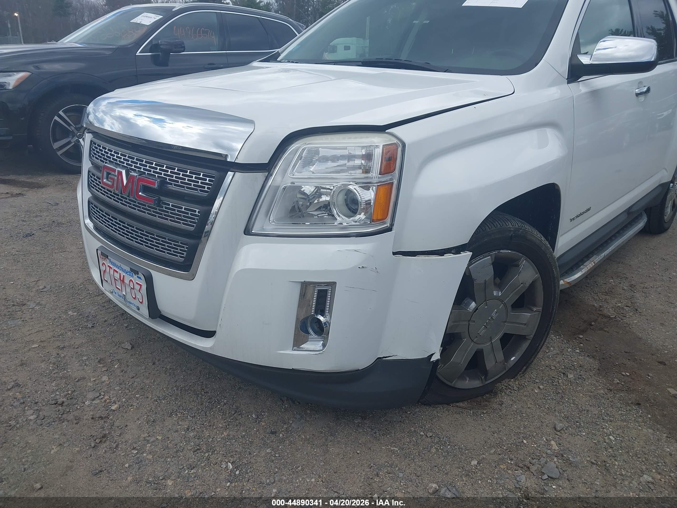 2013 Gmc Terrain Slt-2 White vin: 2GKFLXE33D6401010