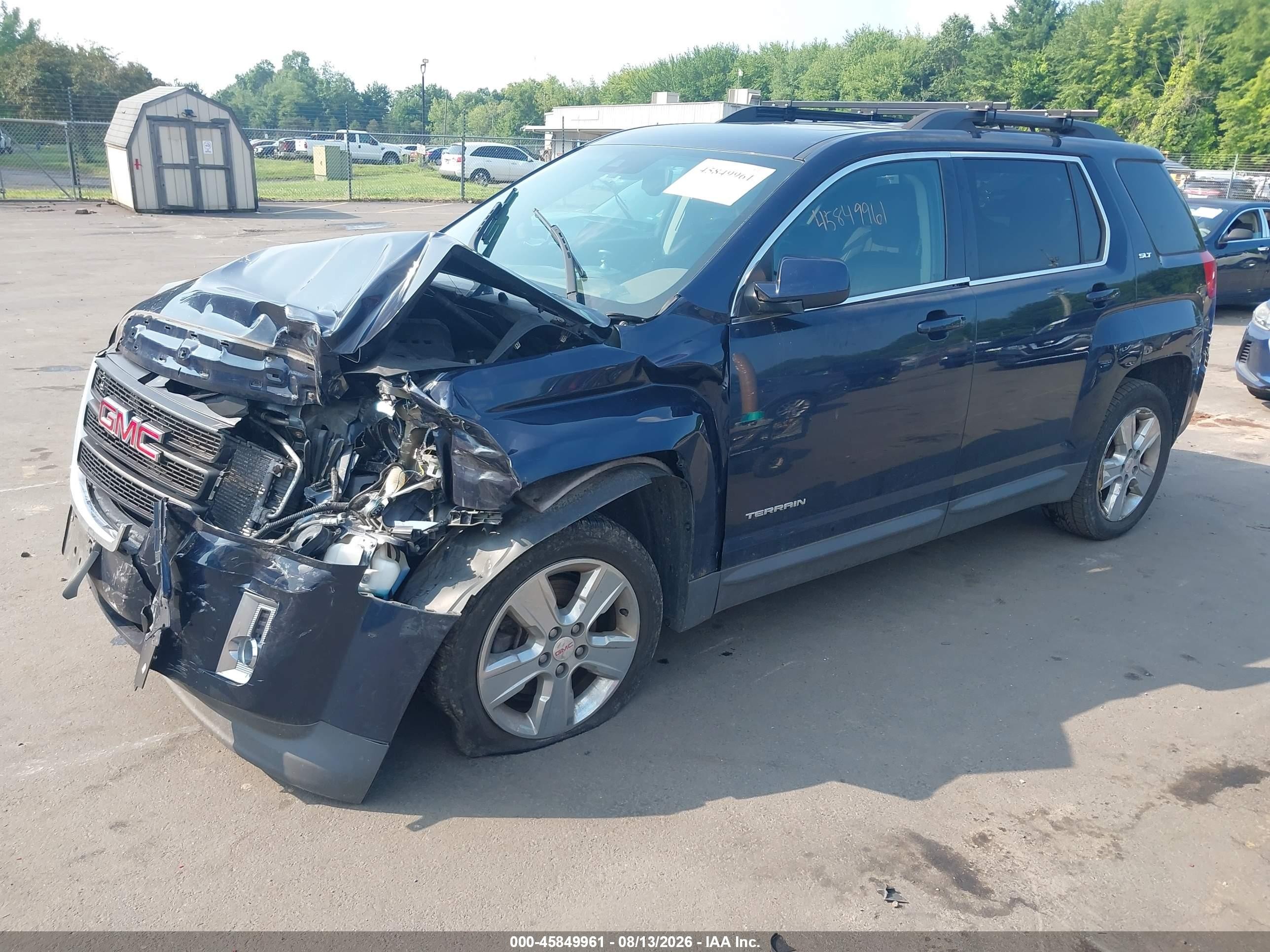 2015 Gmc Terrain Slt-1 Dark Blue vin: 2GKFLXE33F6420417