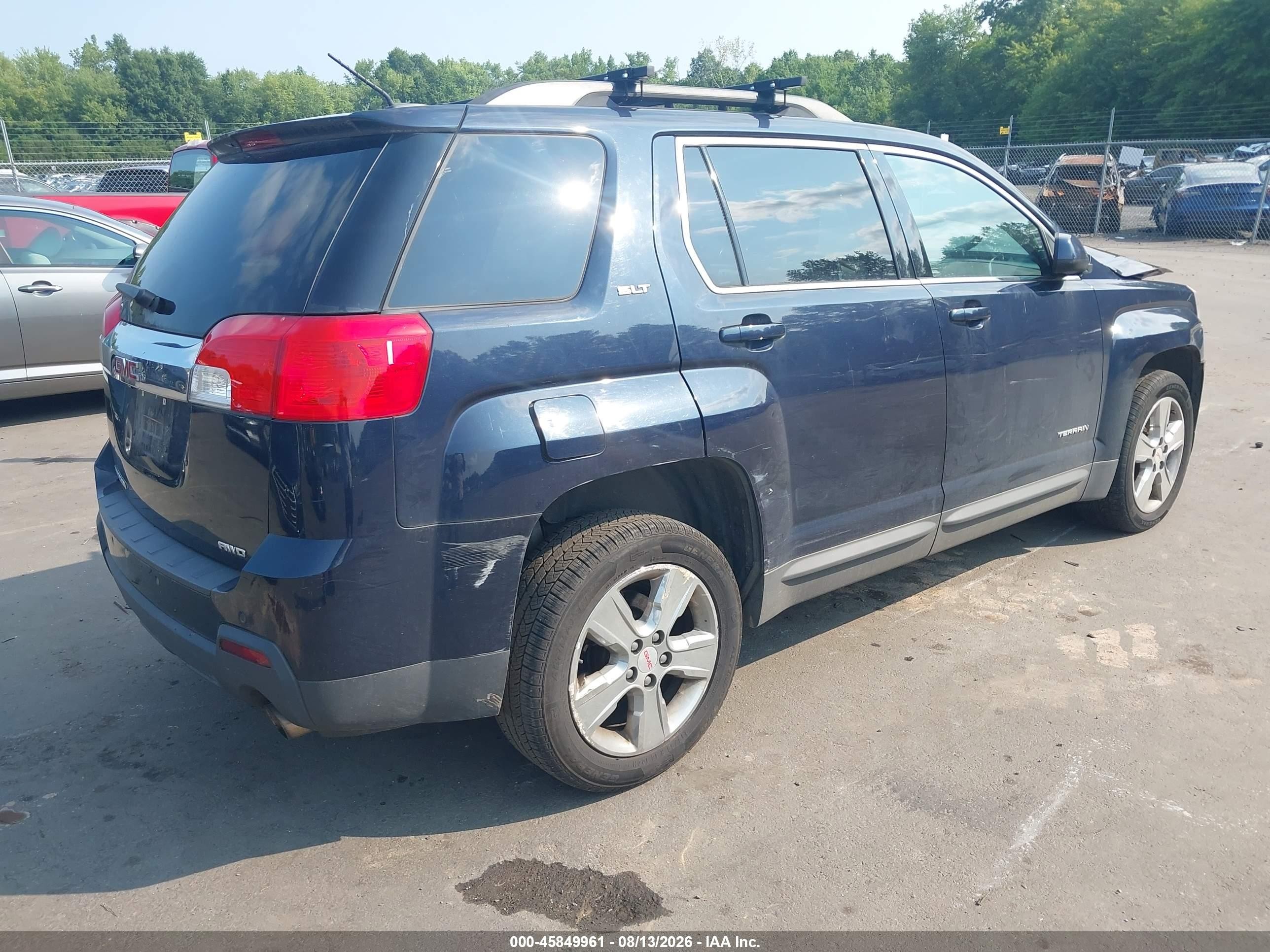 2015 Gmc Terrain Slt-1 Dark Blue vin: 2GKFLXE33F6420417