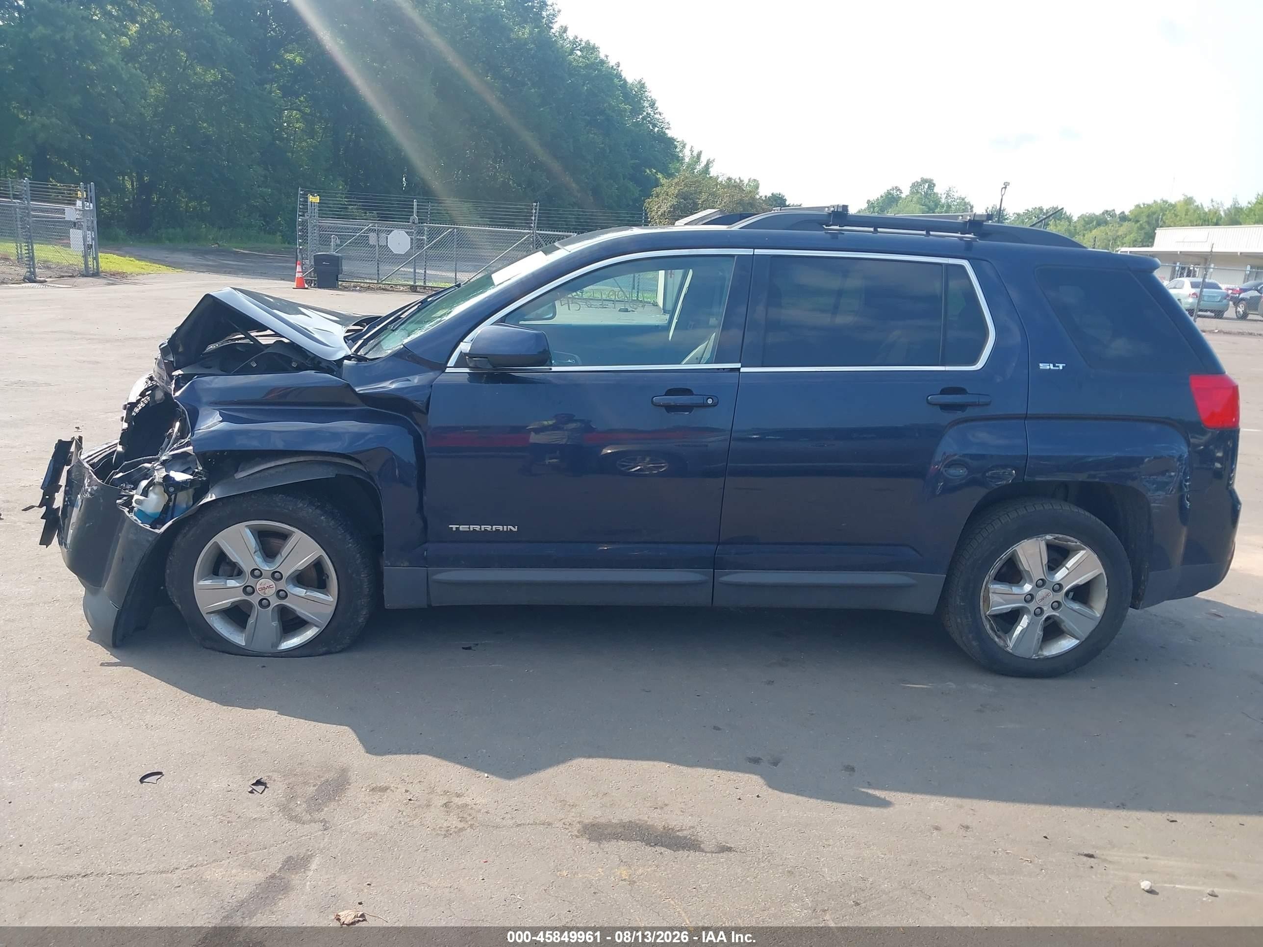 2015 Gmc Terrain Slt-1 Dark Blue vin: 2GKFLXE33F6420417