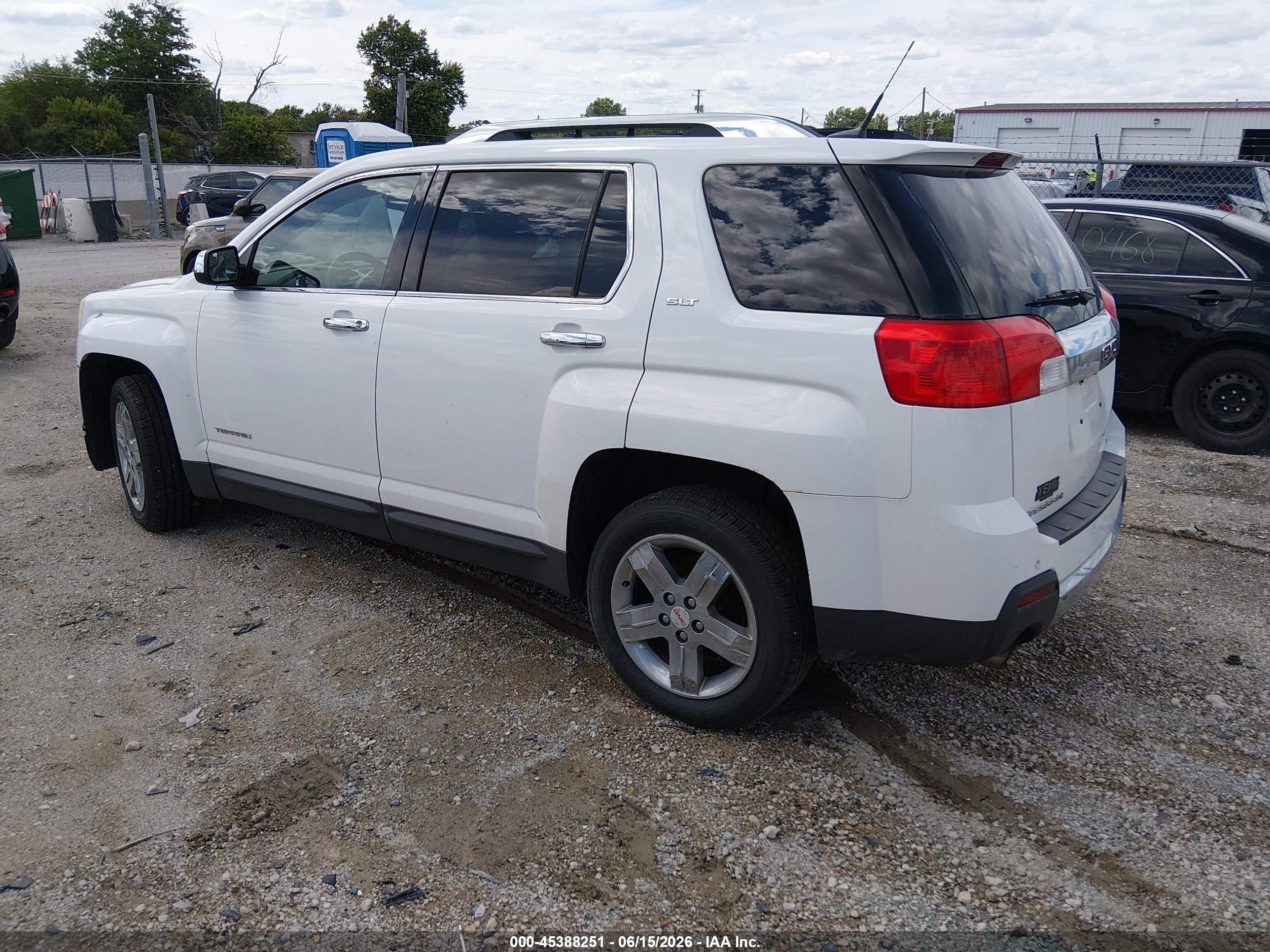 2013 Gmc Terrain Slt-2 White vin: 2GKFLXE34D6115697