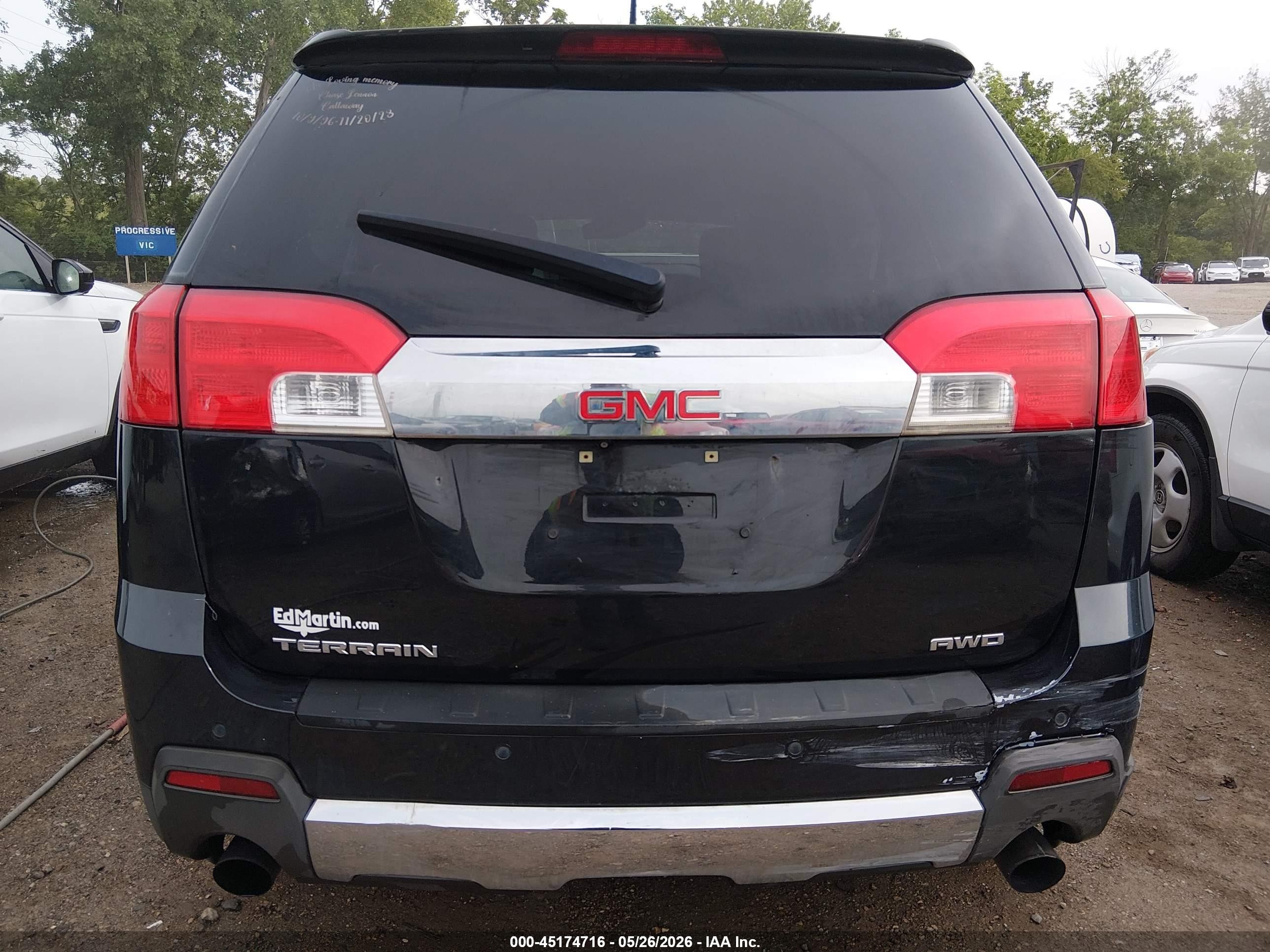2013 Gmc Terrain Slt-2 Black vin: 2GKFLXE34D6304236