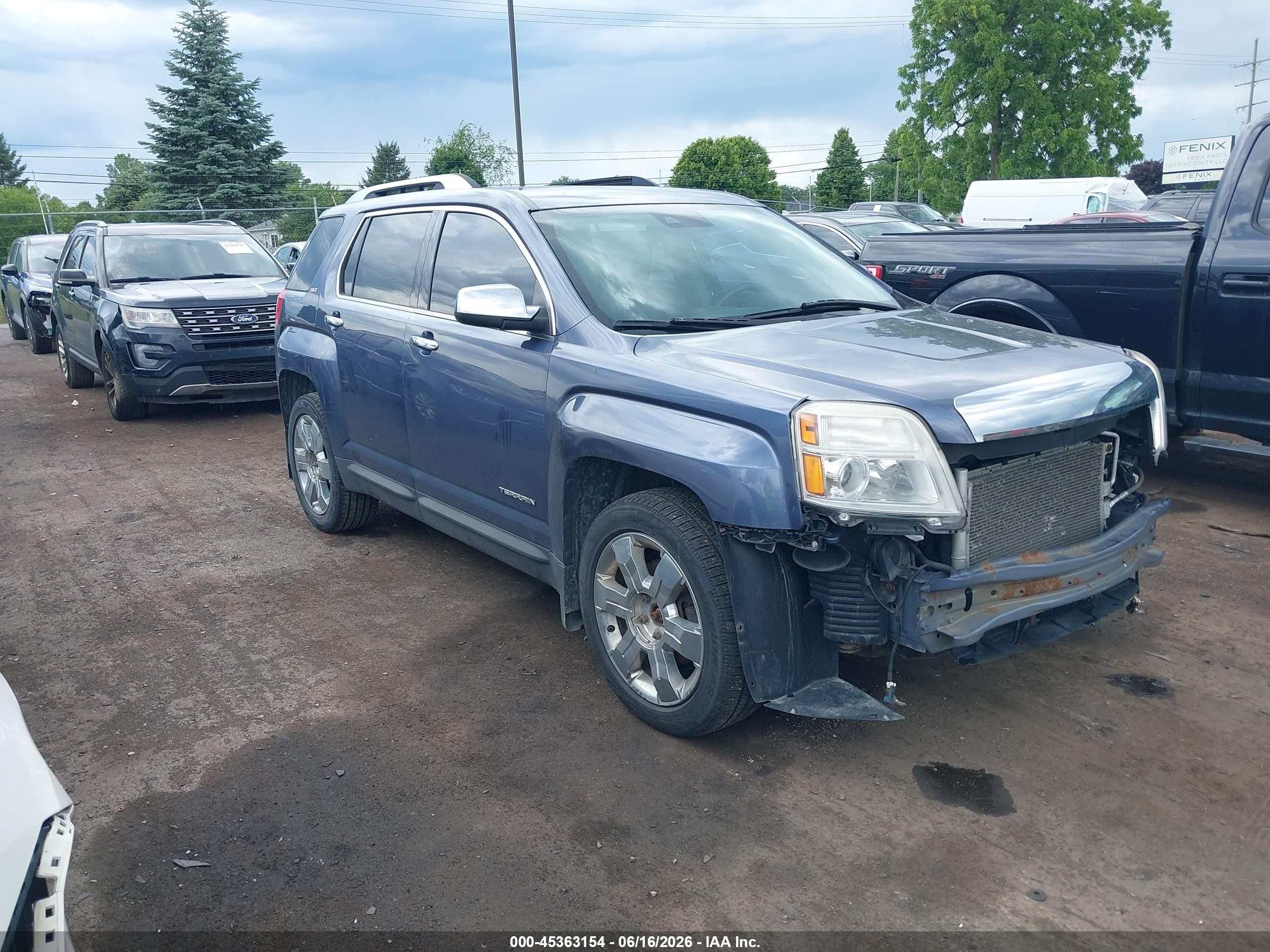 2013 Gmc Terrain Slt-2 Синий vin: 2GKFLXE35D6281095