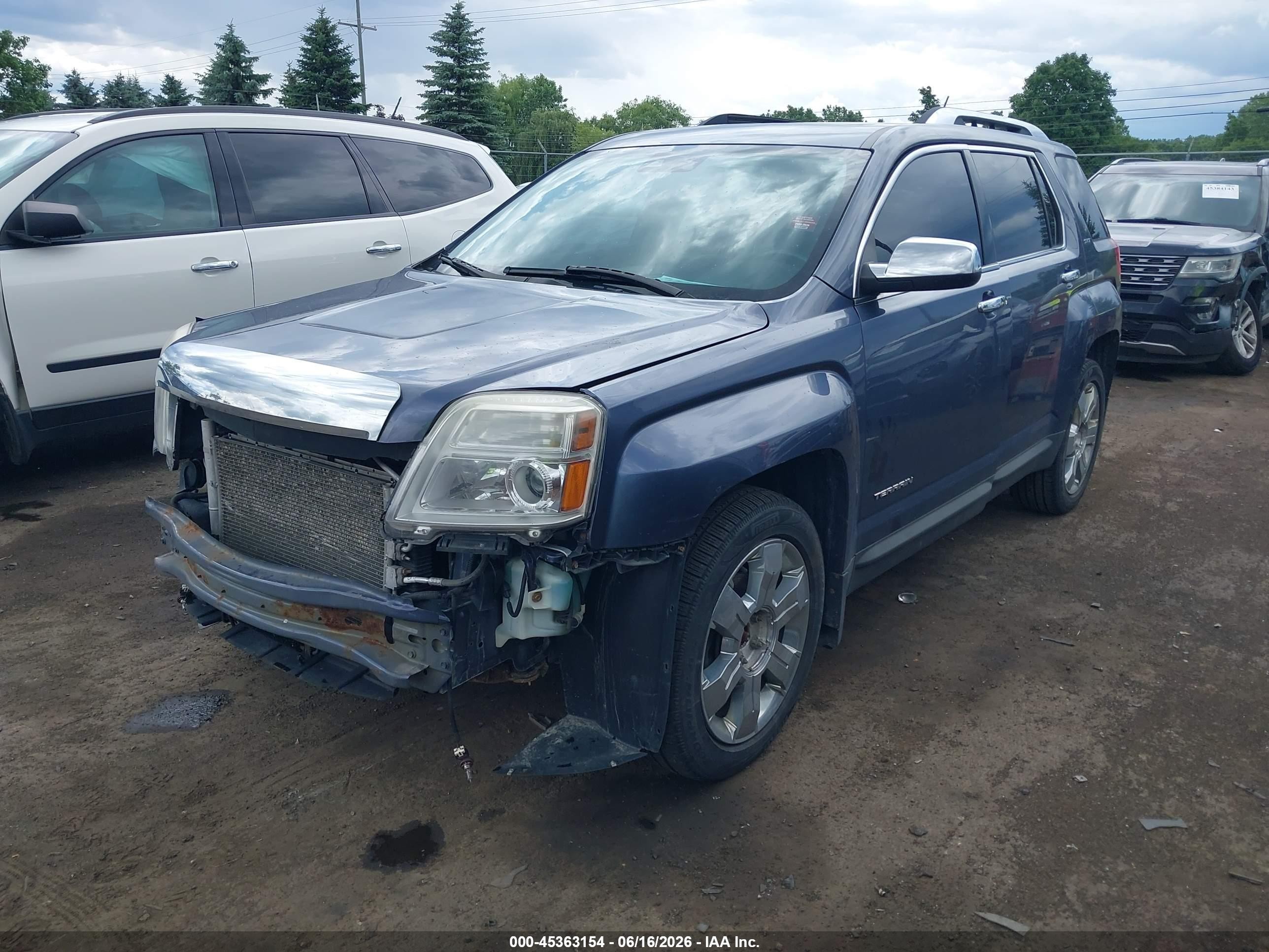 2013 Gmc Terrain Slt-2 Синий vin: 2GKFLXE35D6281095