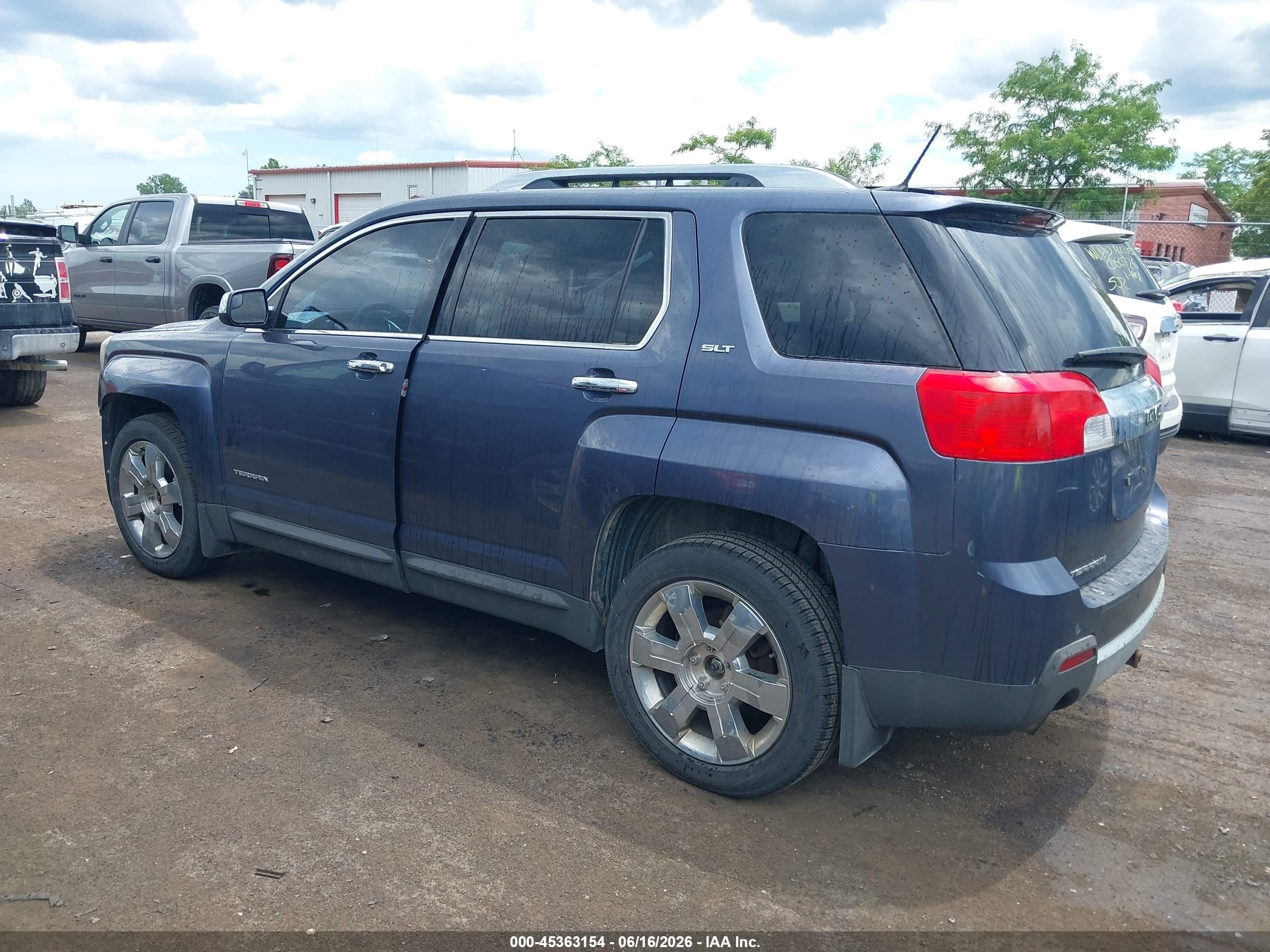 2013 Gmc Terrain Slt-2 Синий vin: 2GKFLXE35D6281095