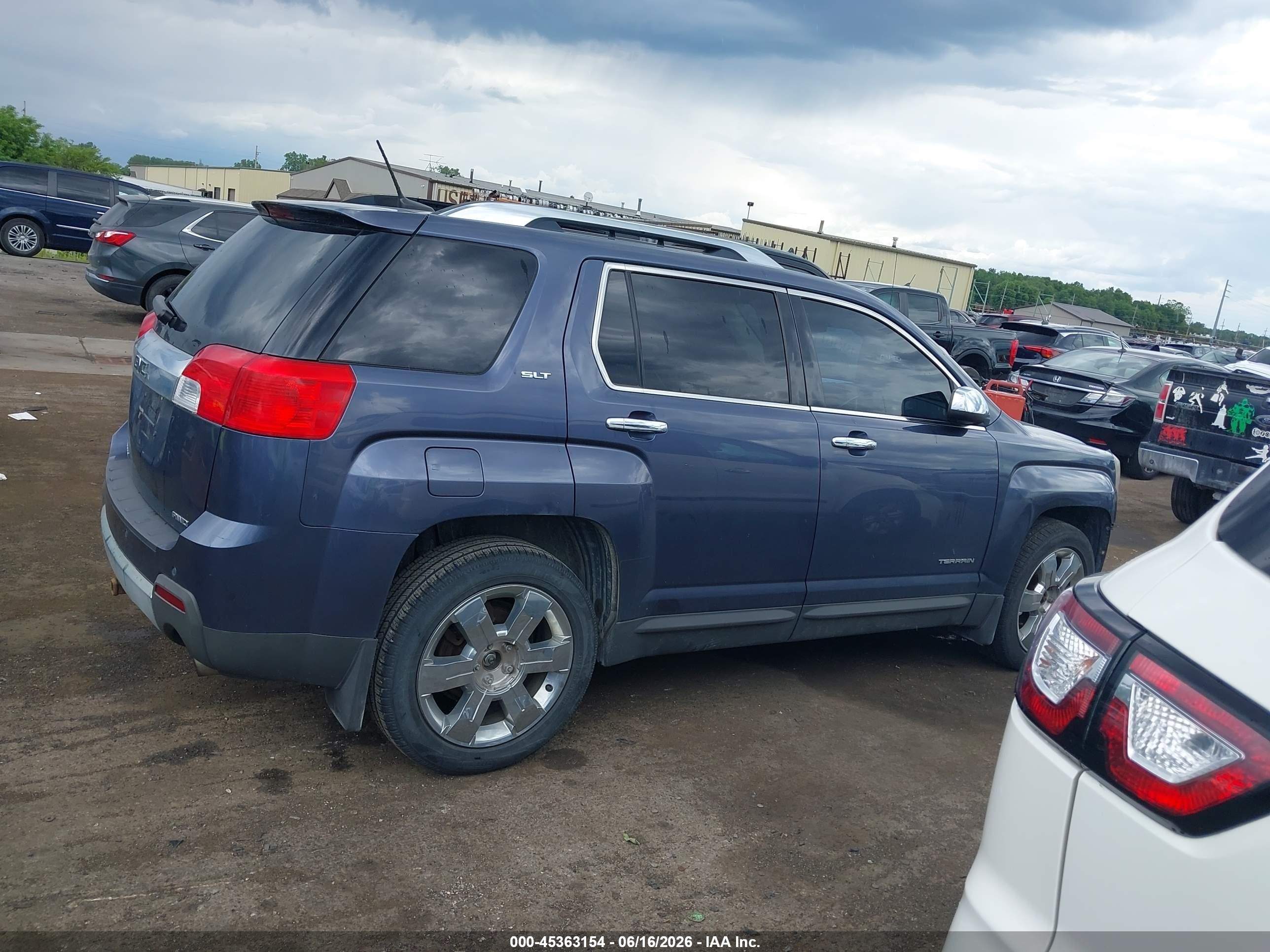 2013 Gmc Terrain Slt-2 Синий vin: 2GKFLXE35D6281095