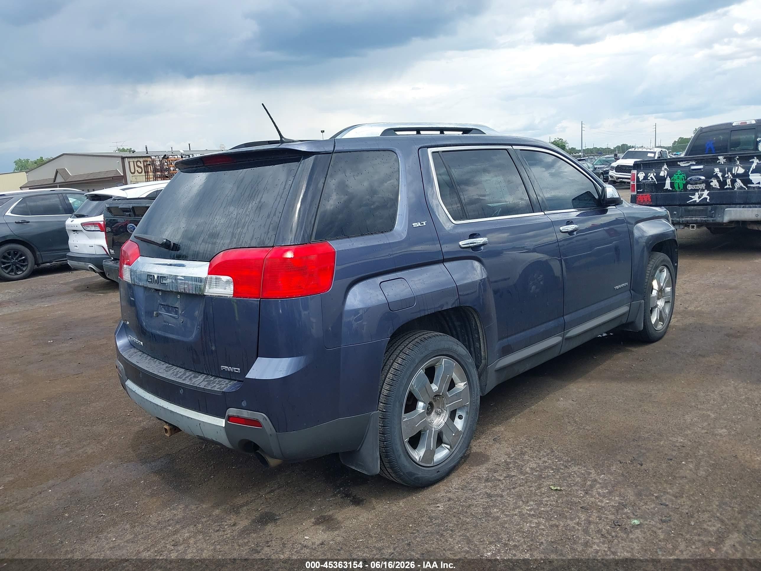2013 Gmc Terrain Slt-2 Синий vin: 2GKFLXE35D6281095