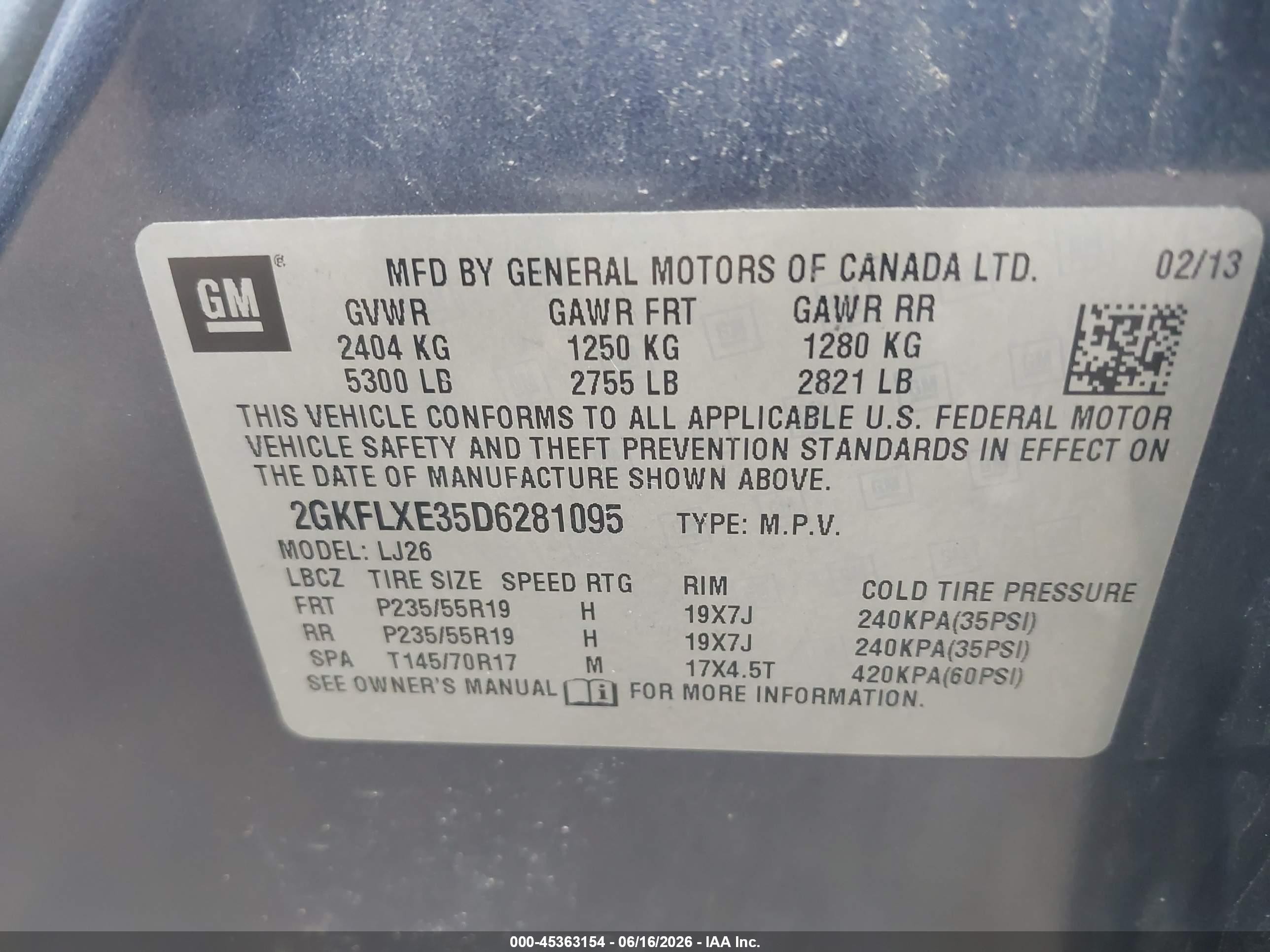 2013 Gmc Terrain Slt-2 Синий vin: 2GKFLXE35D6281095