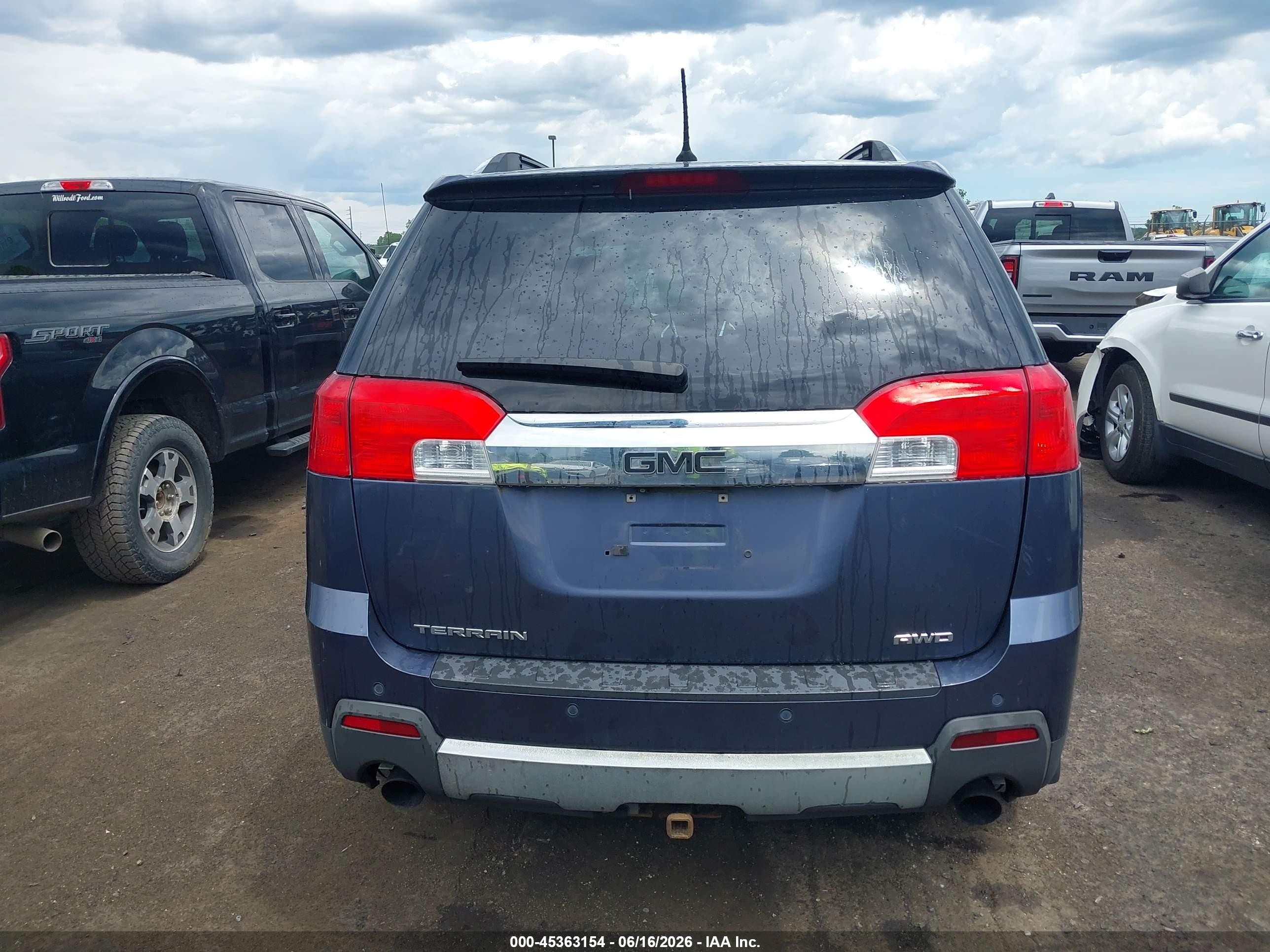2013 Gmc Terrain Slt-2 Синий vin: 2GKFLXE35D6281095
