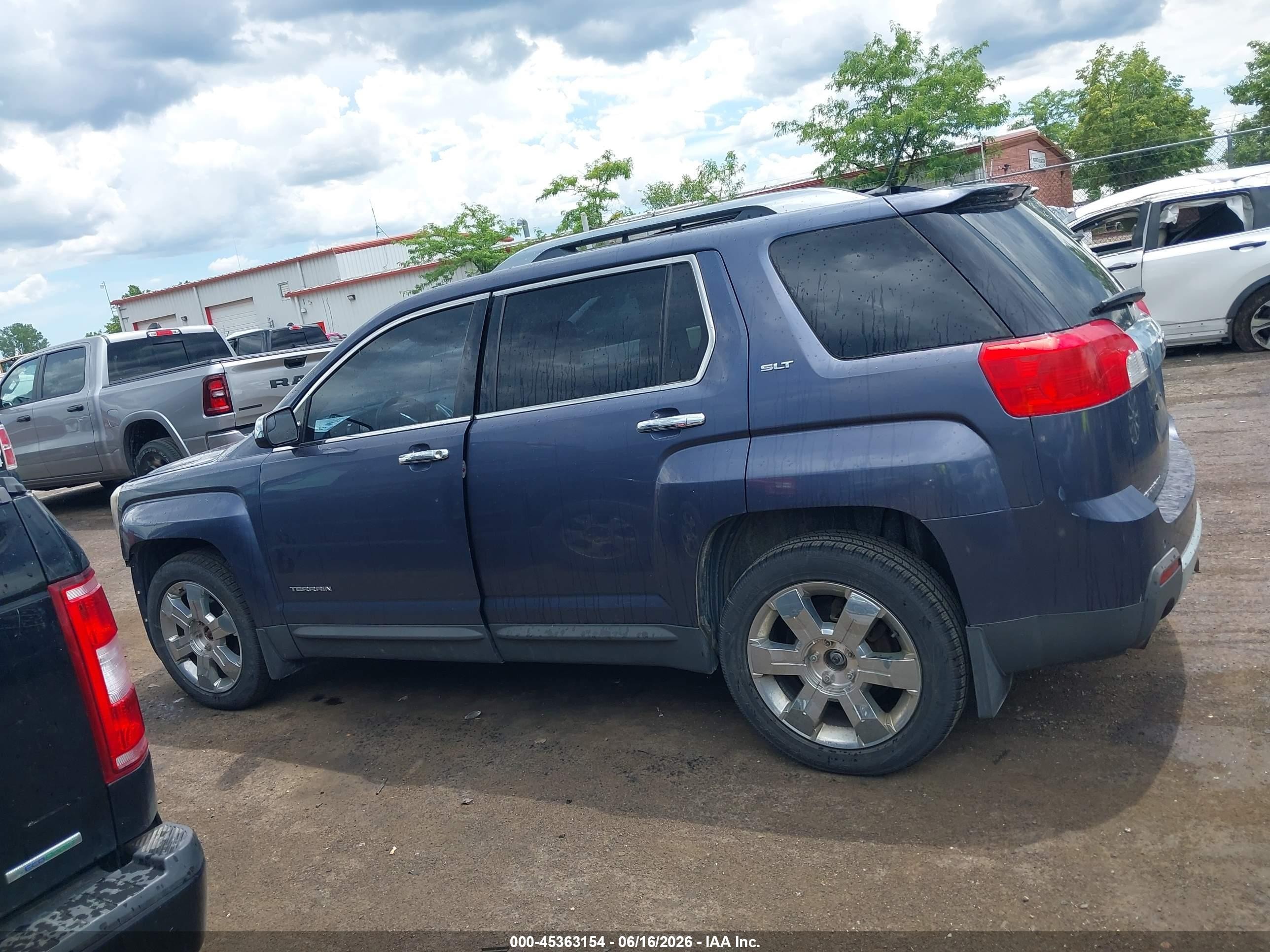 2013 Gmc Terrain Slt-2 Синий vin: 2GKFLXE35D6281095