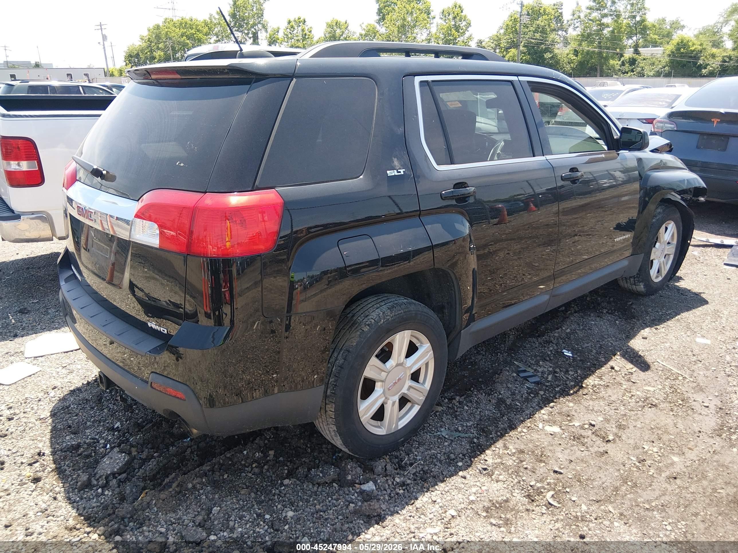 2015 Gmc Terrain Slt-1 Black vin: 2GKFLXE37F6330509
