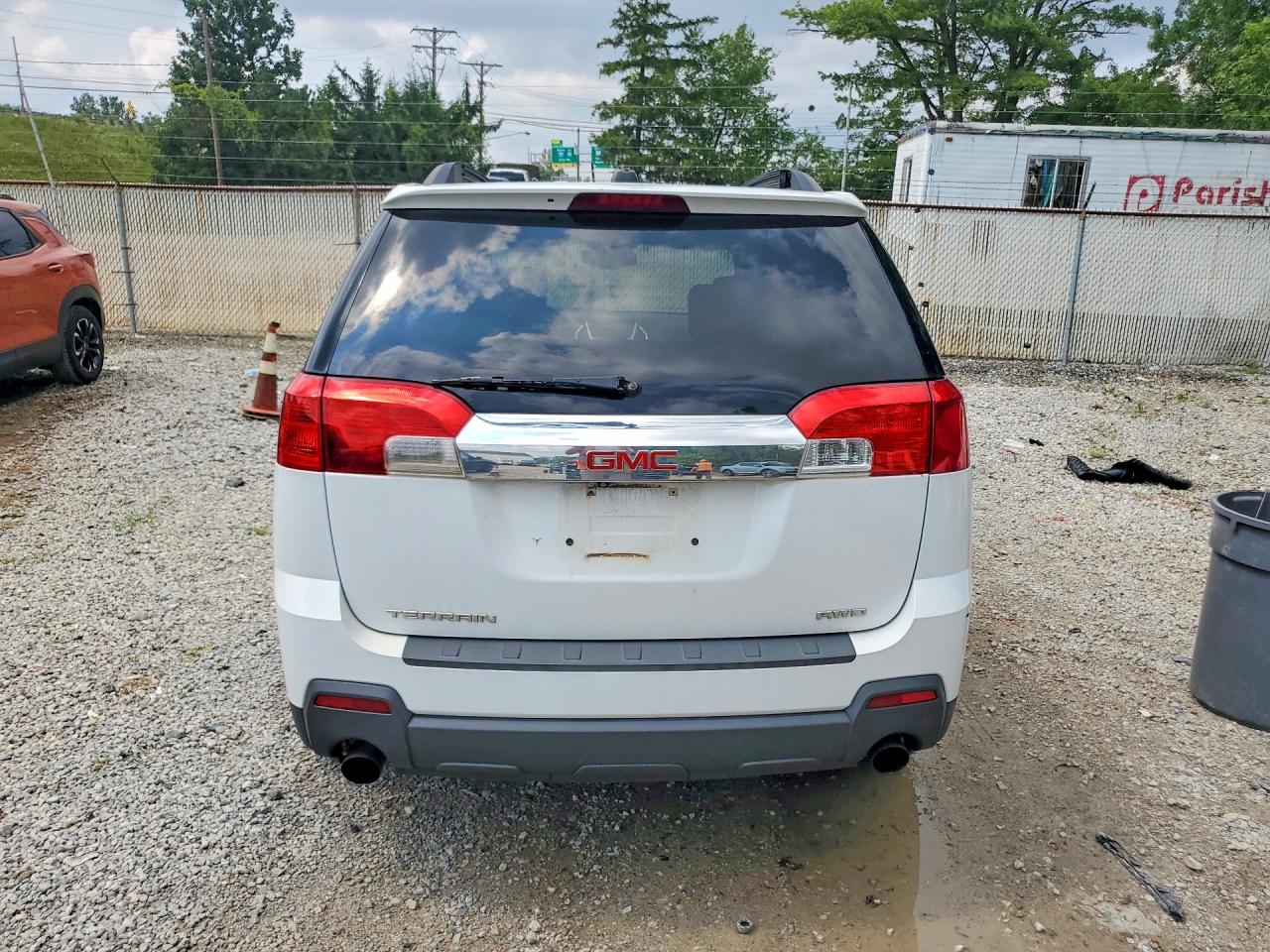 2015 Gmc Terrain Slt White vin: 2GKFLXE37F6363316