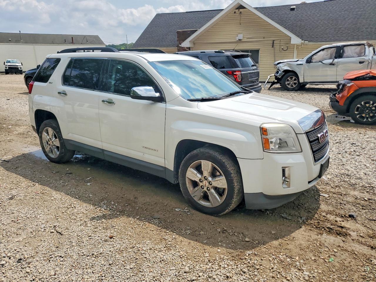 2015 Gmc Terrain Slt White vin: 2GKFLXE37F6363316