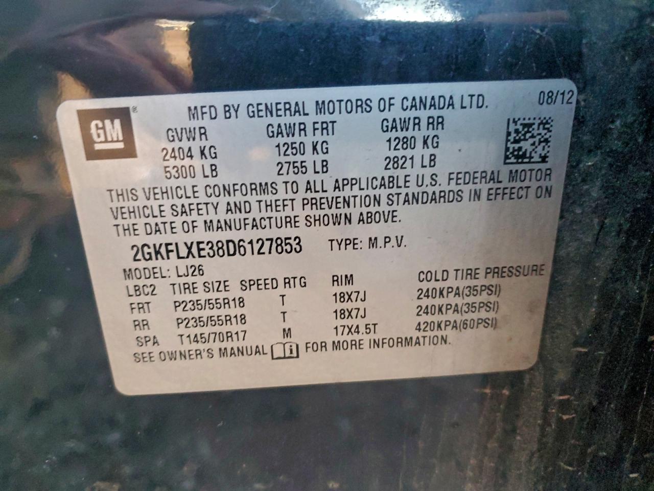 2013 Gmc Terrain Slt Black vin: 2GKFLXE38D6127853
