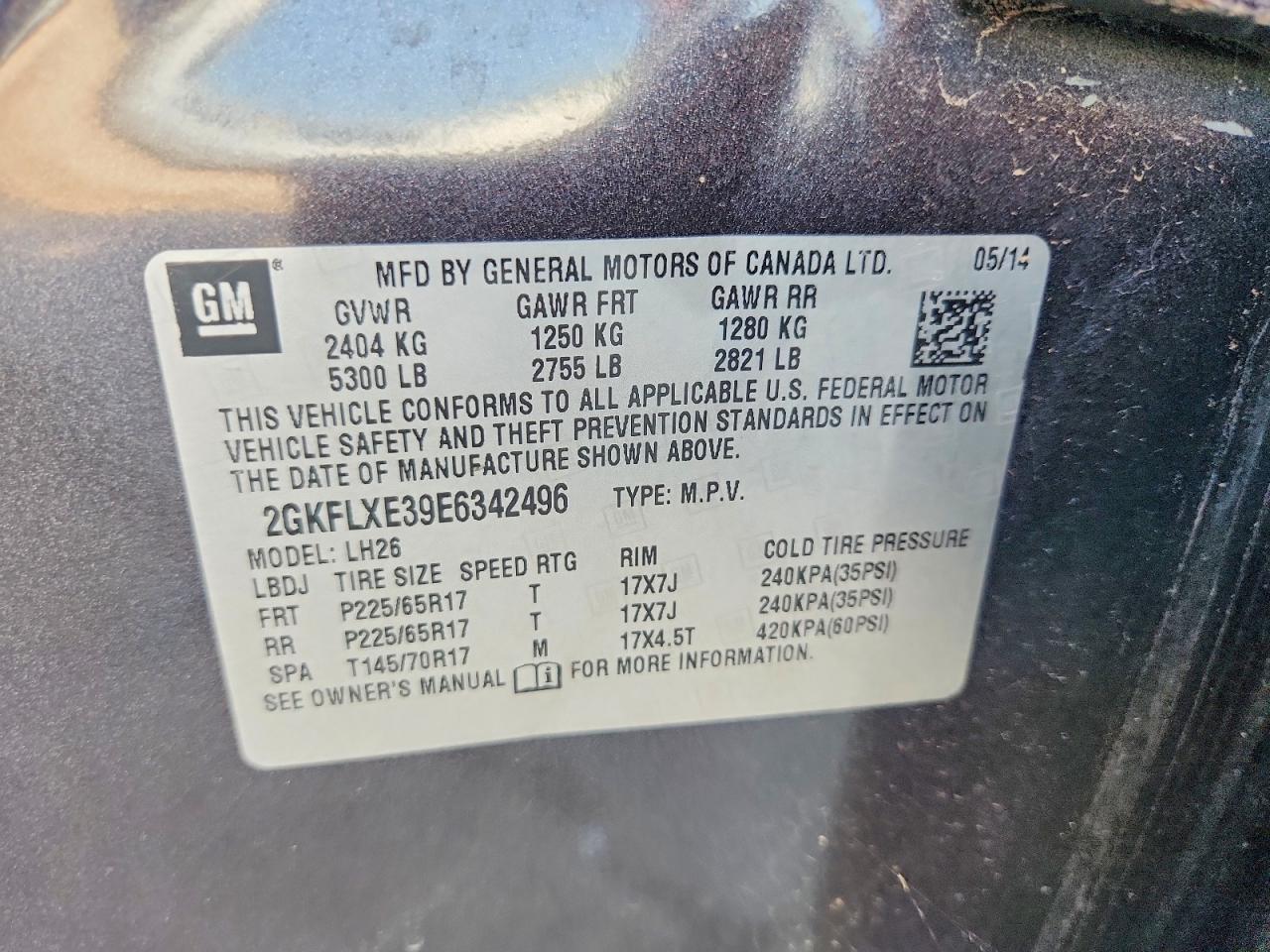 2014 Gmc Terrain Slt Серый vin: 2GKFLXE39E6342496