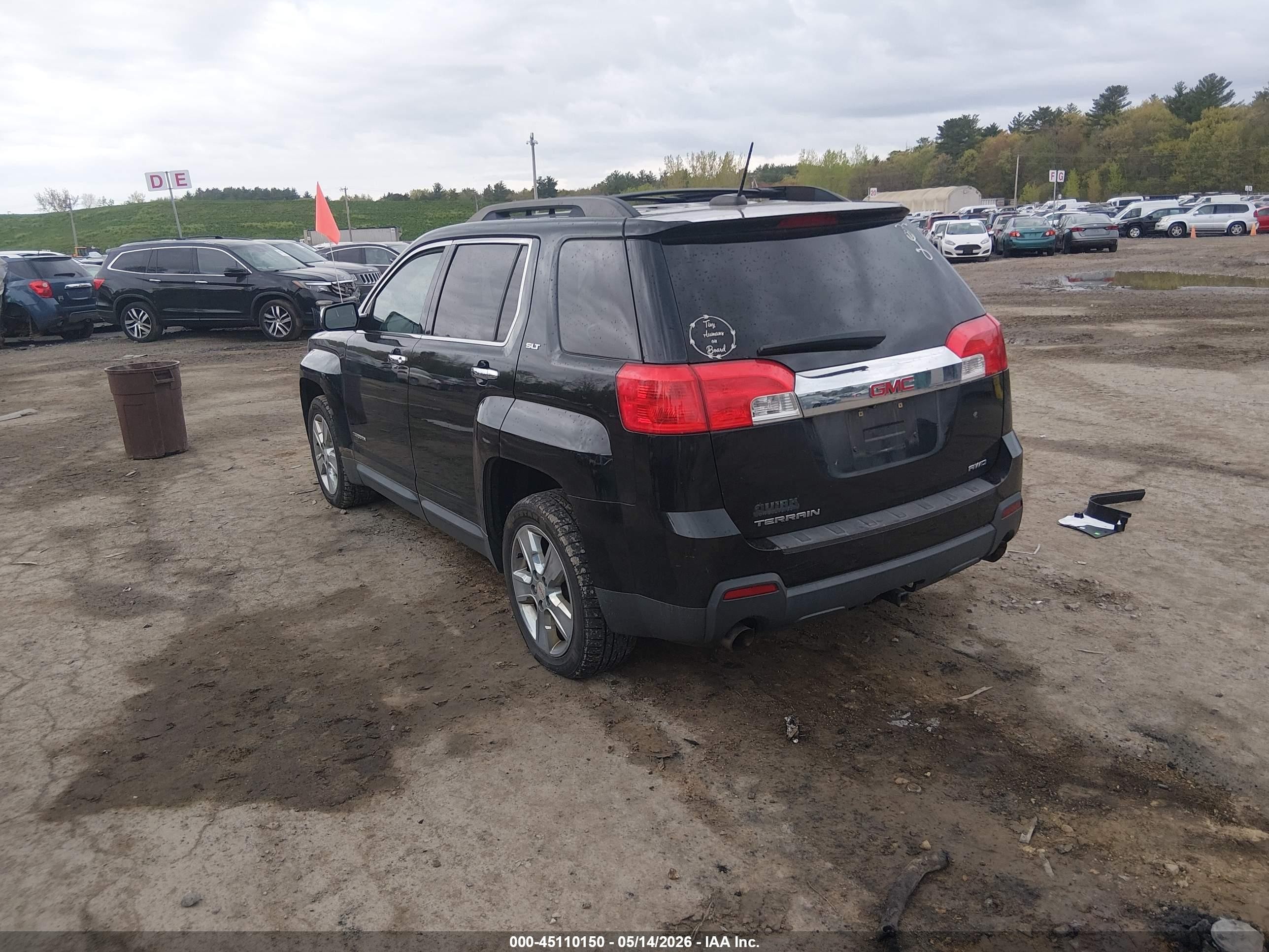 2015 Gmc Terrain Slt-1 Black vin: 2GKFLXE3XF6326857
