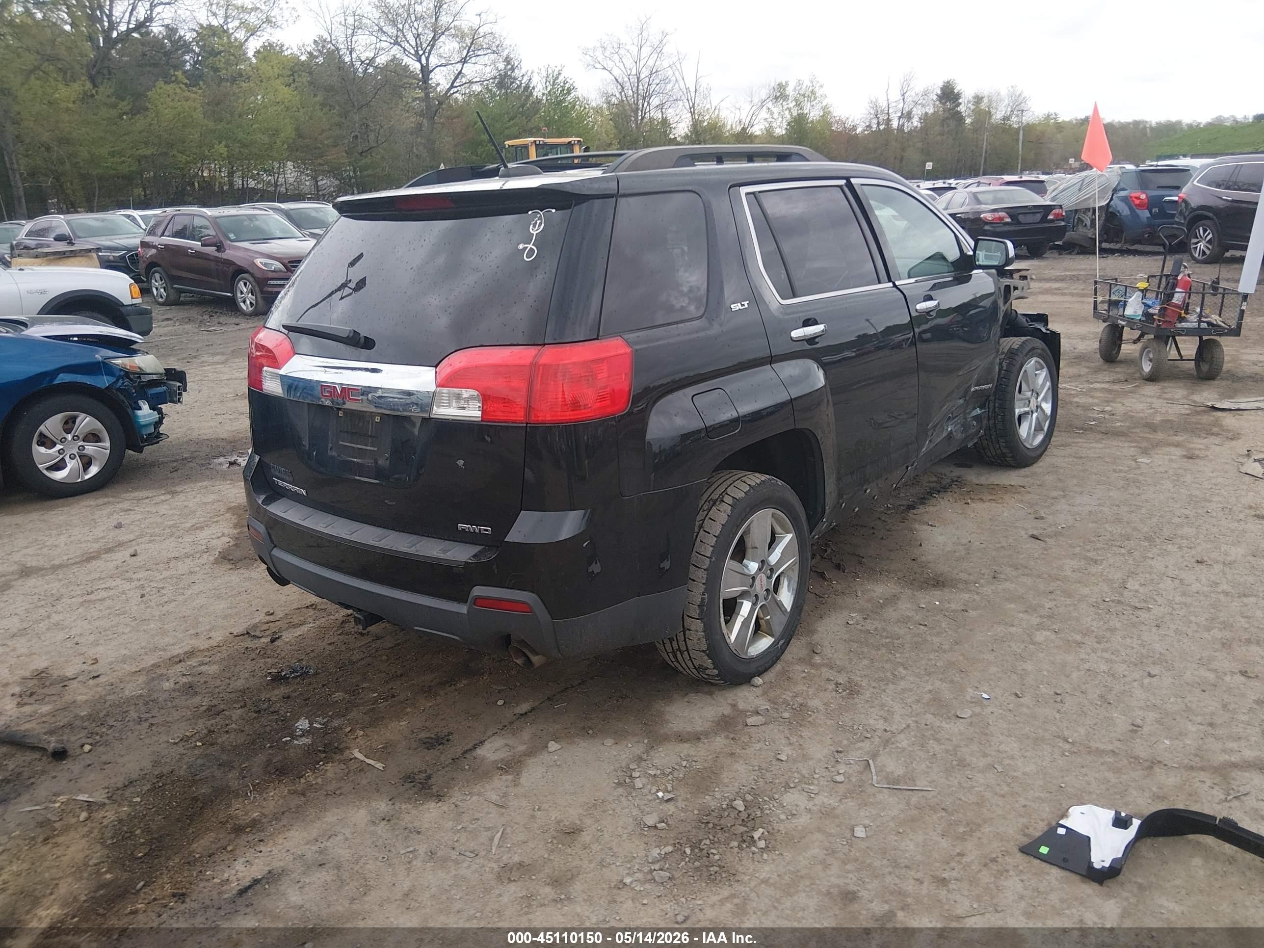 2015 Gmc Terrain Slt-1 Black vin: 2GKFLXE3XF6326857