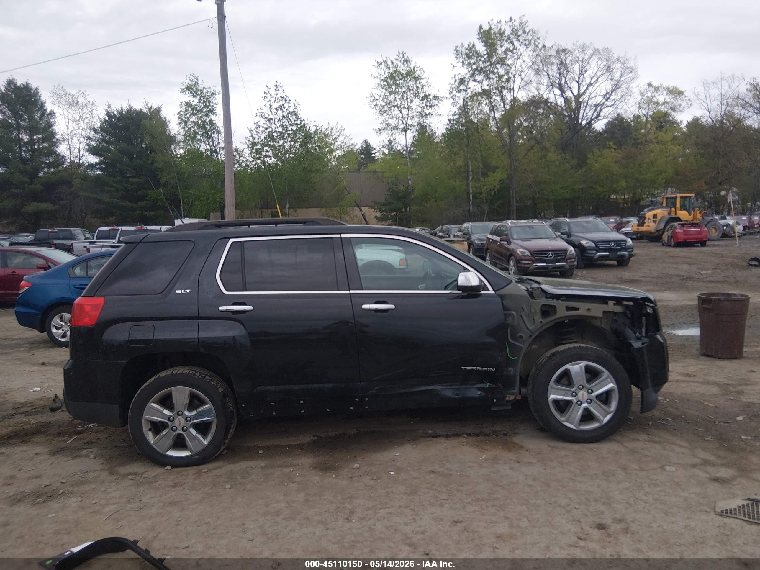2015 Gmc Terrain Slt-1 Black vin: 2GKFLXE3XF6326857