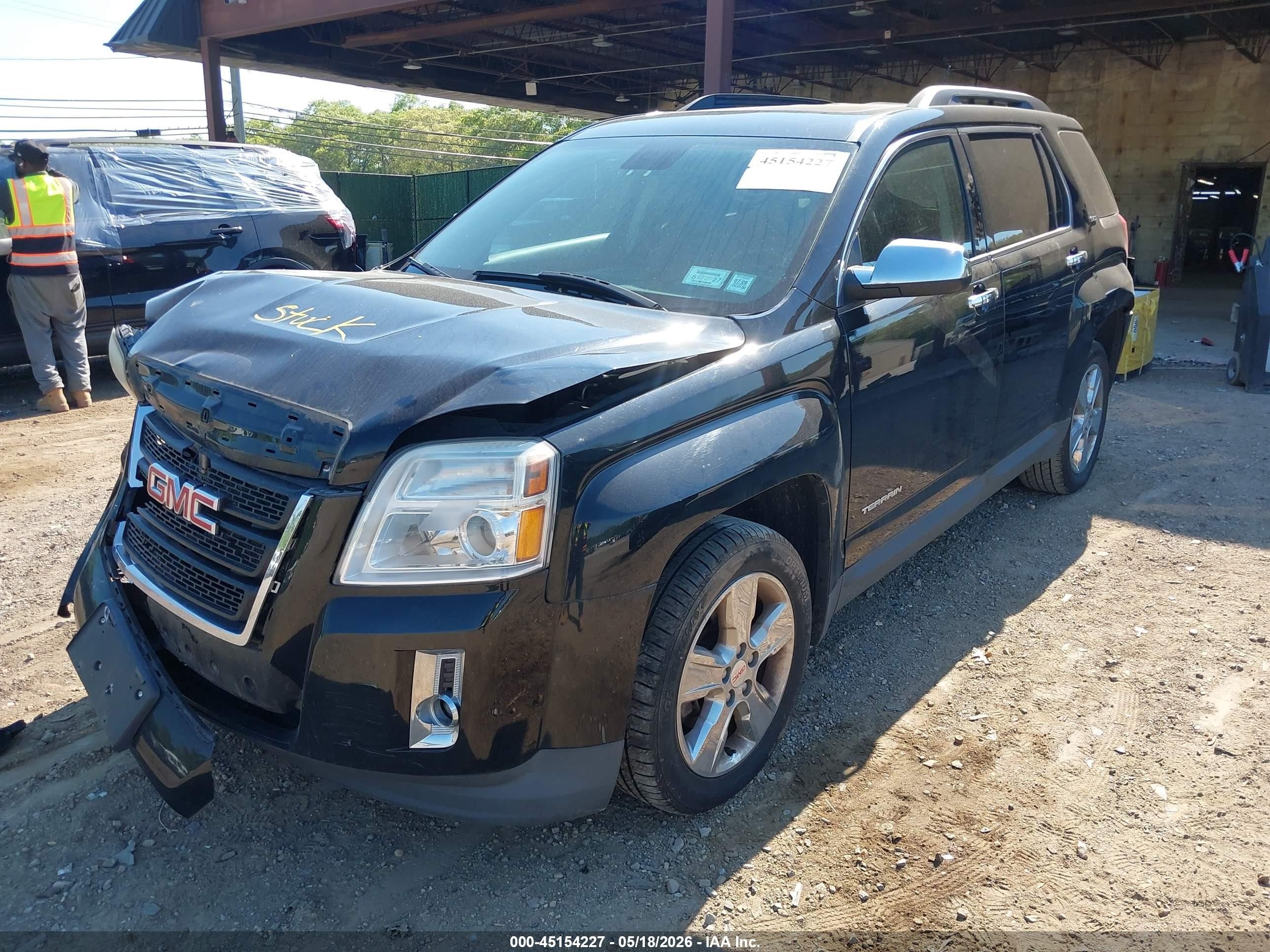 2015 Gmc Terrain Slt-1 Black vin: 2GKFLXE3XF6416428