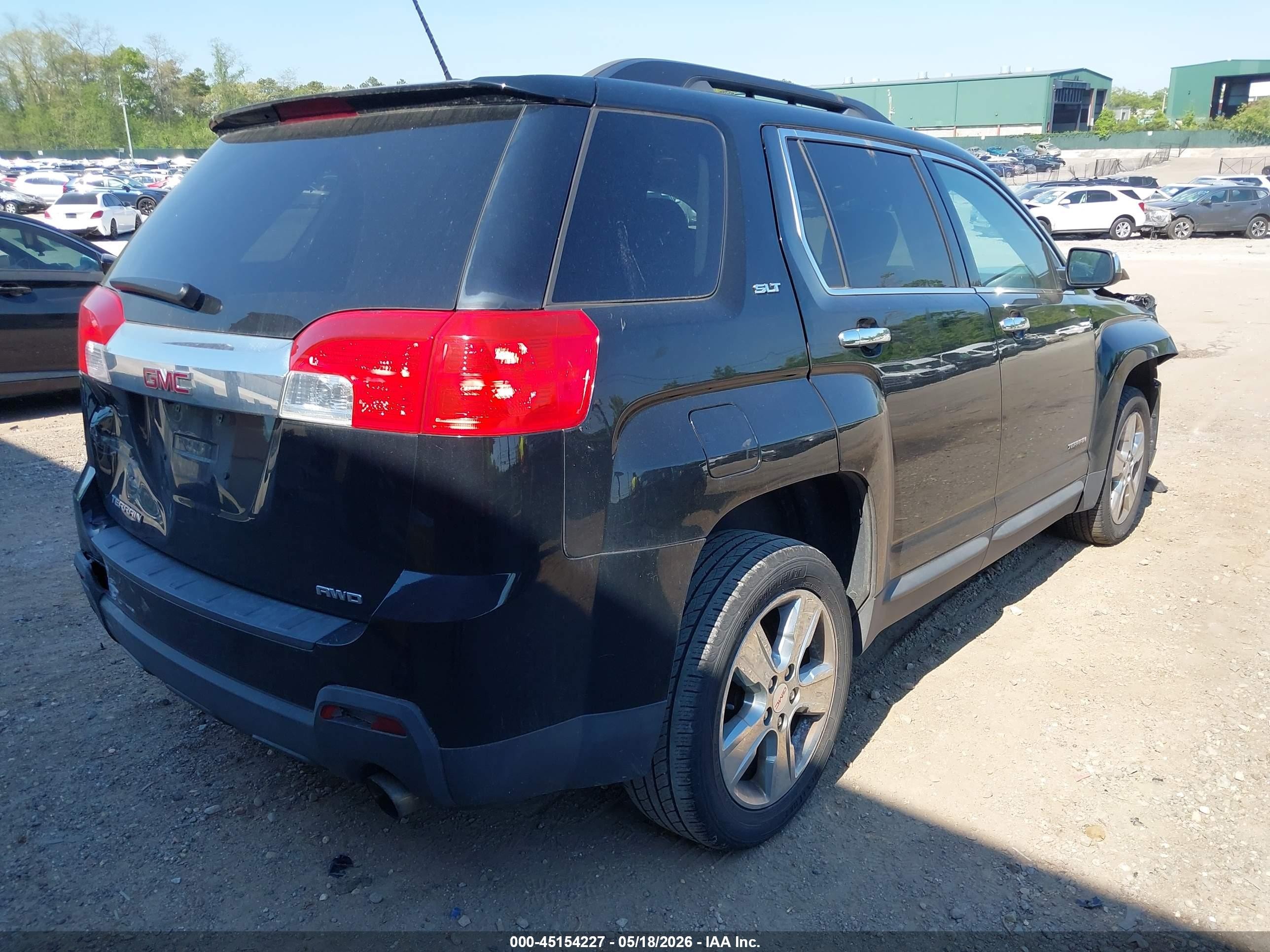 2015 Gmc Terrain Slt-1 Black vin: 2GKFLXE3XF6416428
