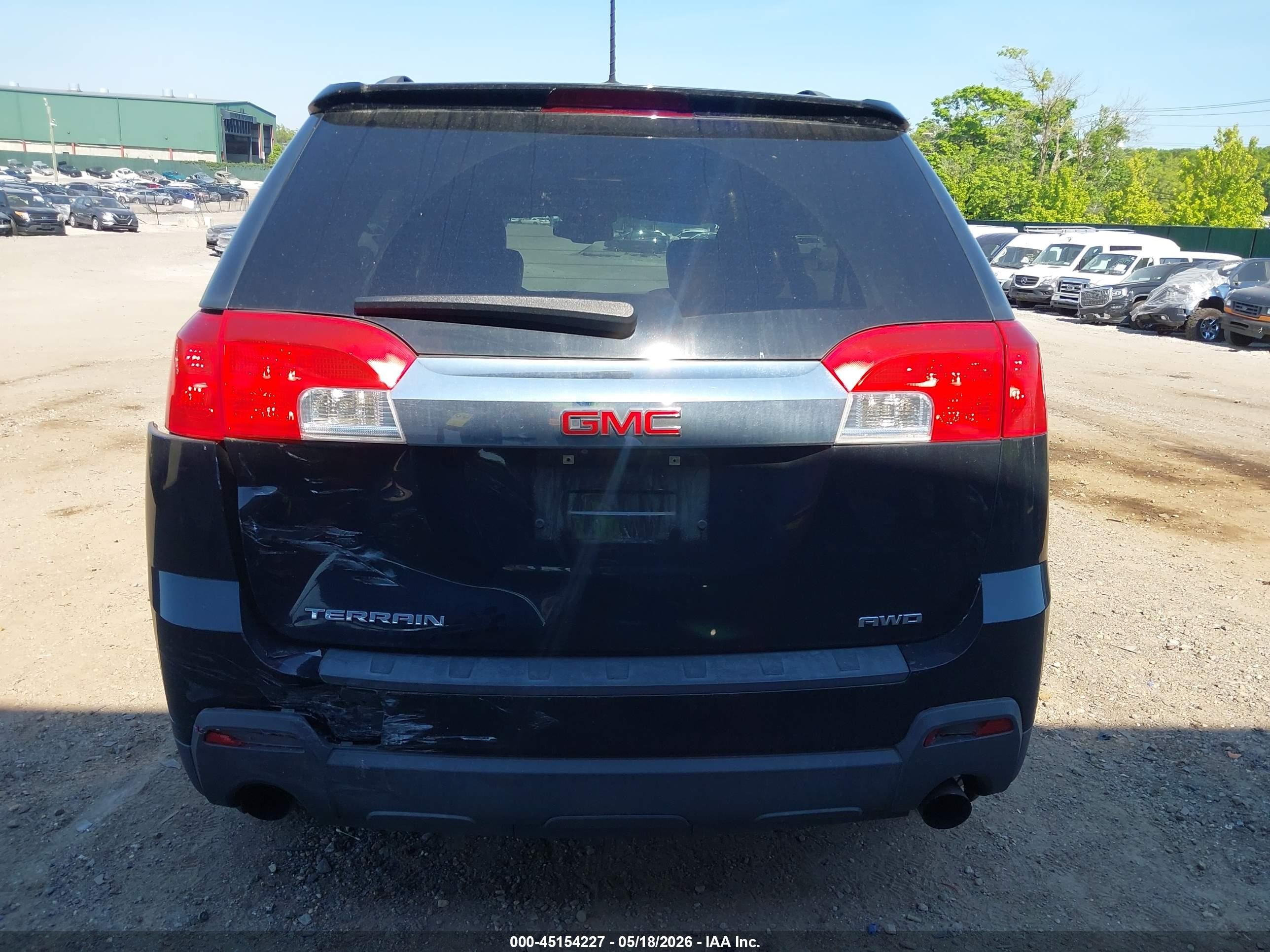 2015 Gmc Terrain Slt-1 Black vin: 2GKFLXE3XF6416428