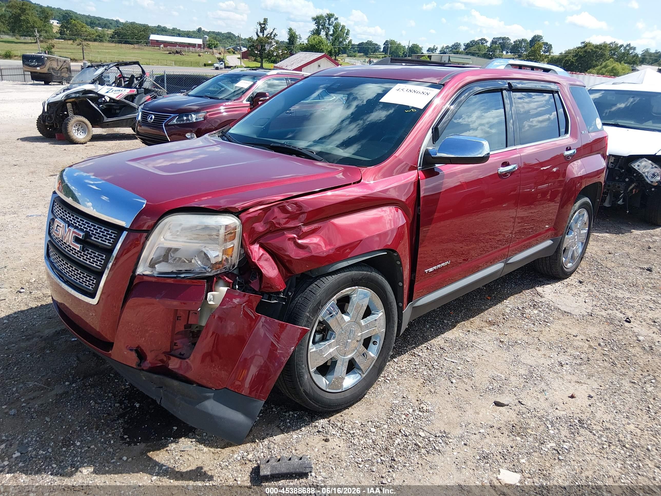 2012 Gmc Terrain Slt-2 Maroon vin: 2GKFLXE50C6255004