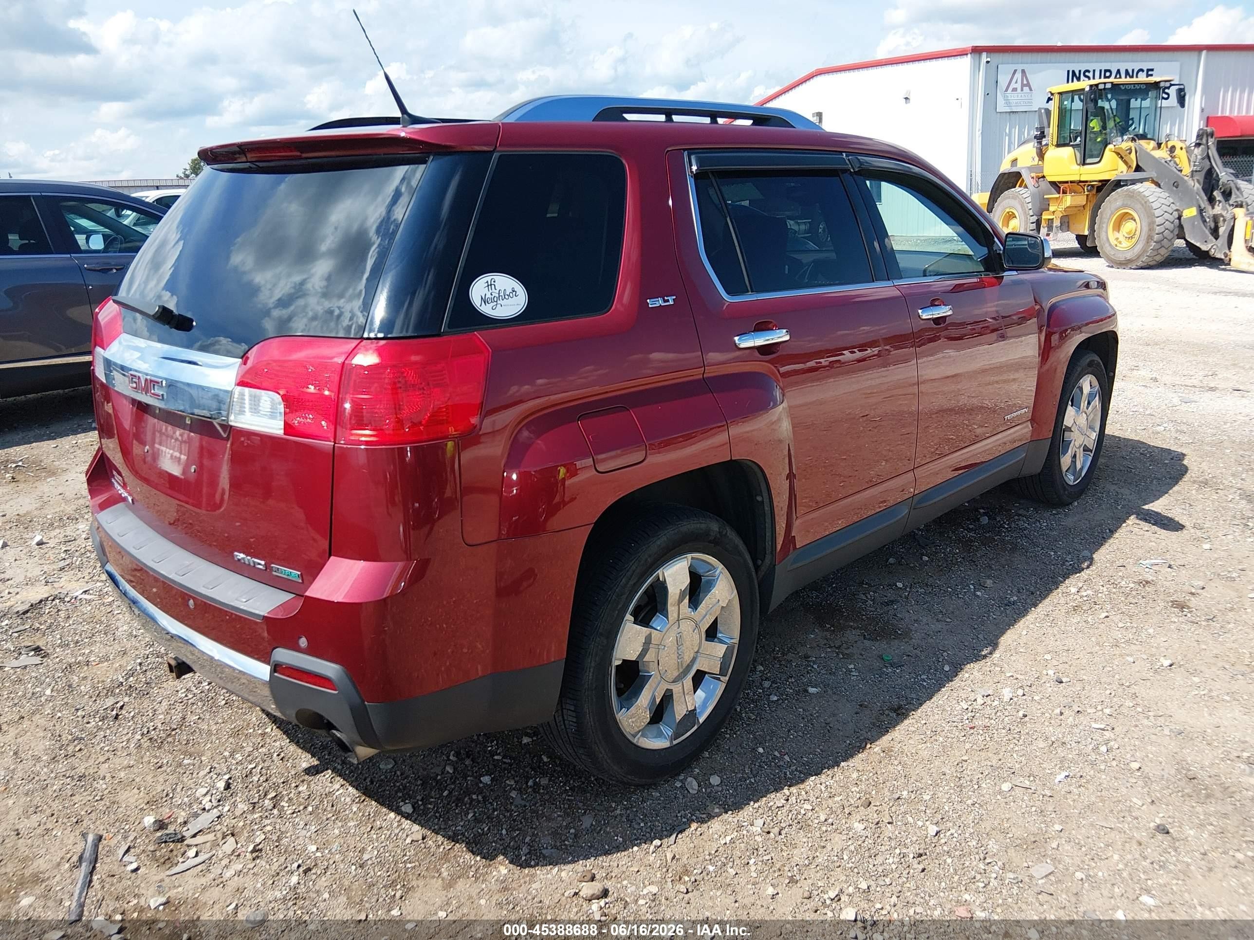 2012 Gmc Terrain Slt-2 Maroon vin: 2GKFLXE50C6255004