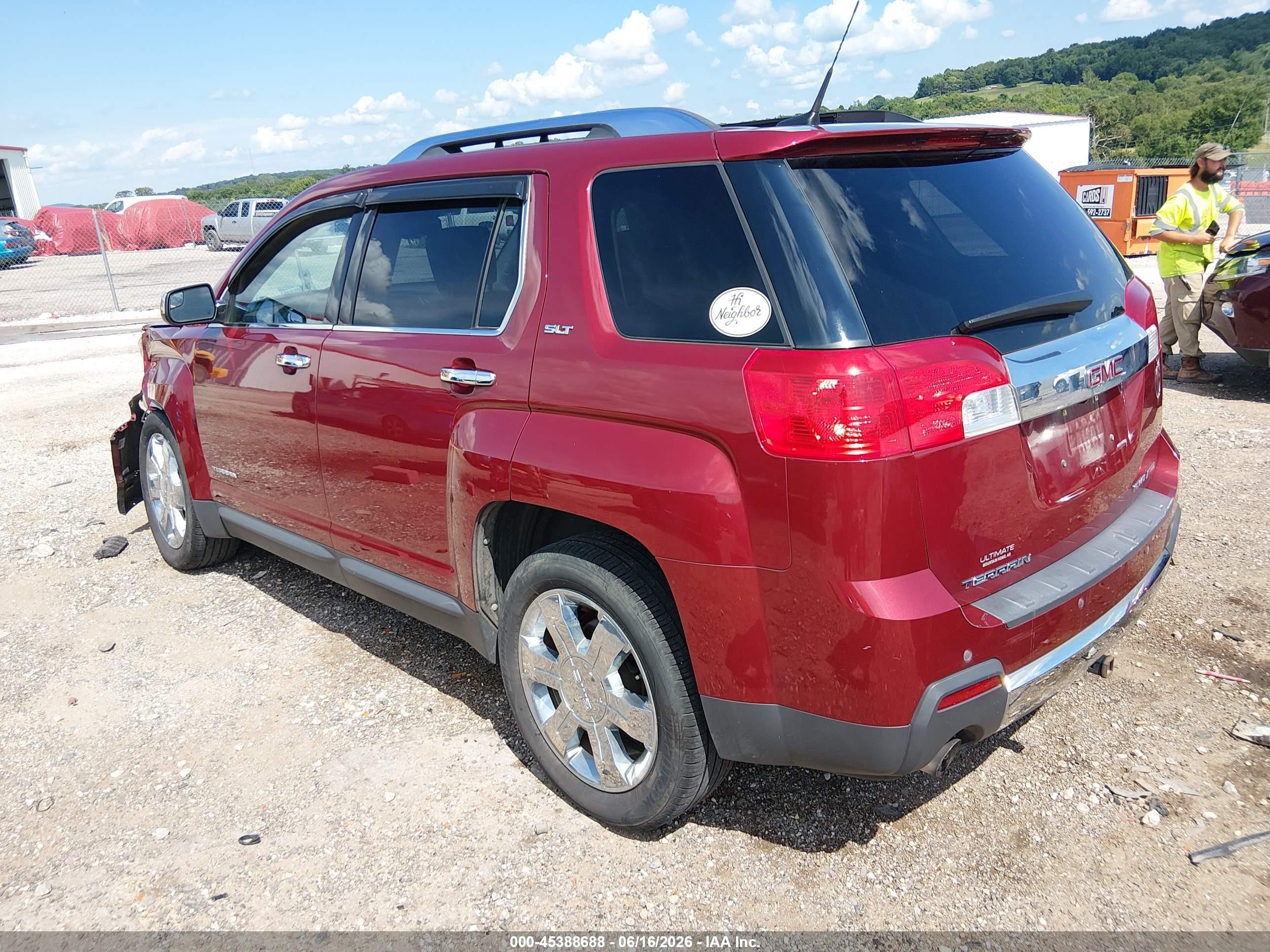 2012 Gmc Terrain Slt-2 Maroon vin: 2GKFLXE50C6255004