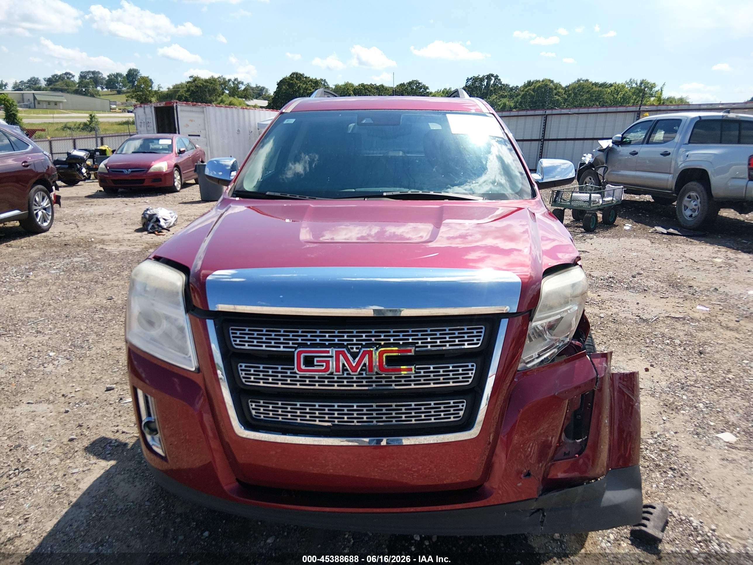 2012 Gmc Terrain Slt-2 Maroon vin: 2GKFLXE50C6255004