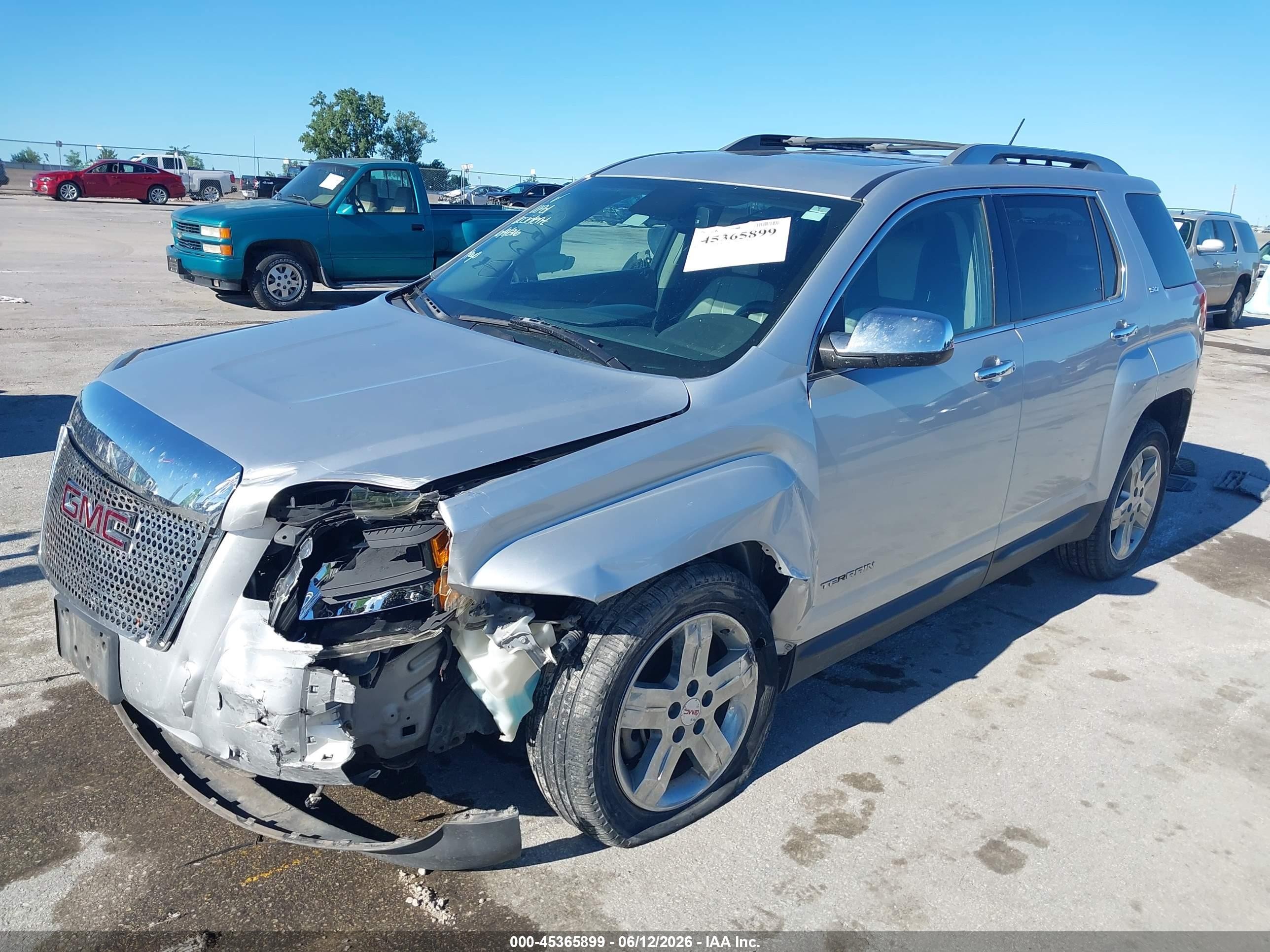 2012 Gmc Terrain Slt-2 Silver vin: 2GKFLXE51C6350171