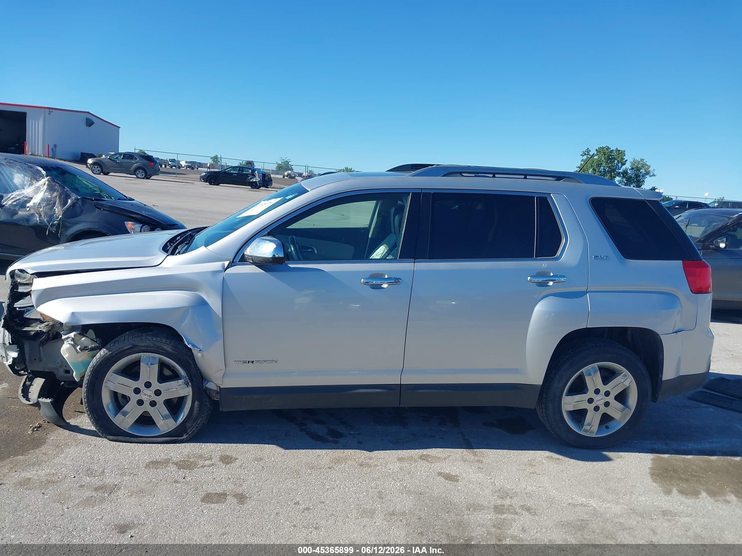 2012 Gmc Terrain Slt-2 Silver vin: 2GKFLXE51C6350171