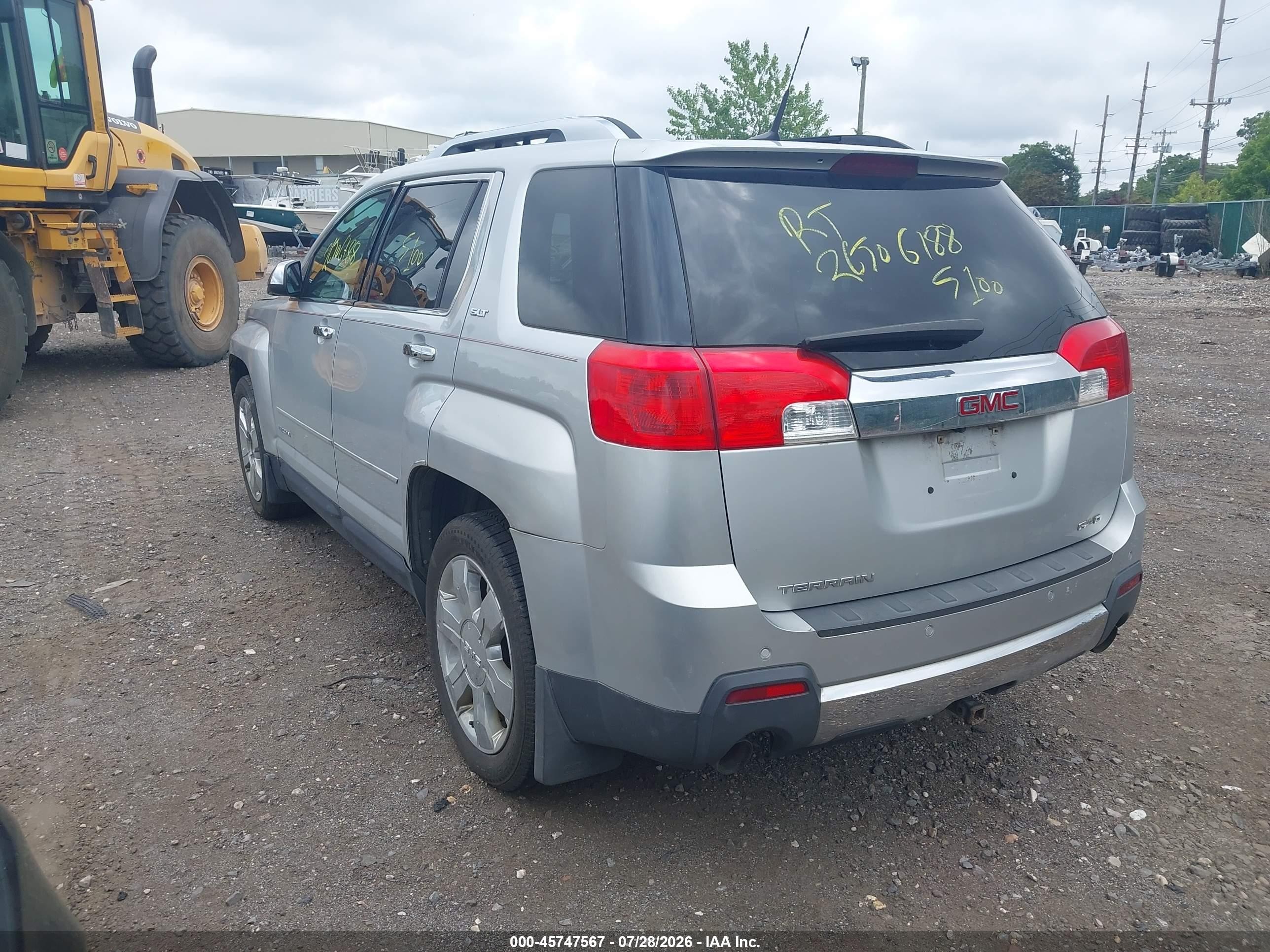 2012 Gmc Terrain Slt-2 Серебряный vin: 2GKFLXE52C6159519