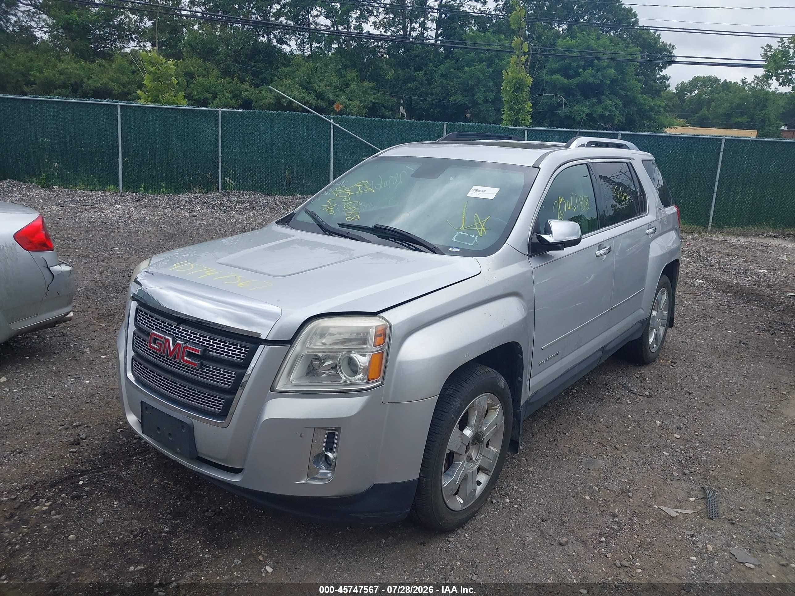2012 Gmc Terrain Slt-2 Серебряный vin: 2GKFLXE52C6159519