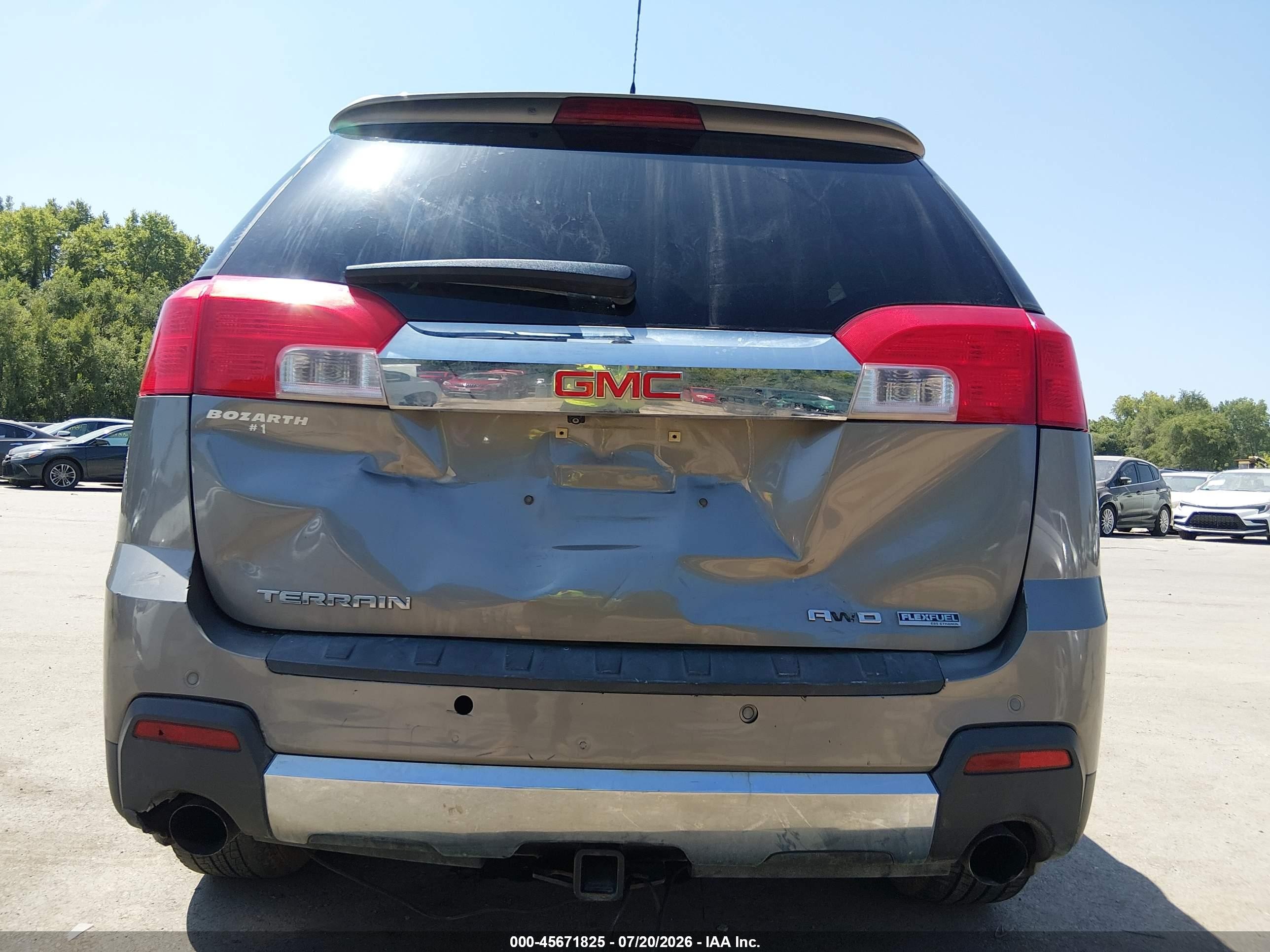 2012 Gmc Terrain Slt-2 Серый vin: 2GKFLXE54C6258231