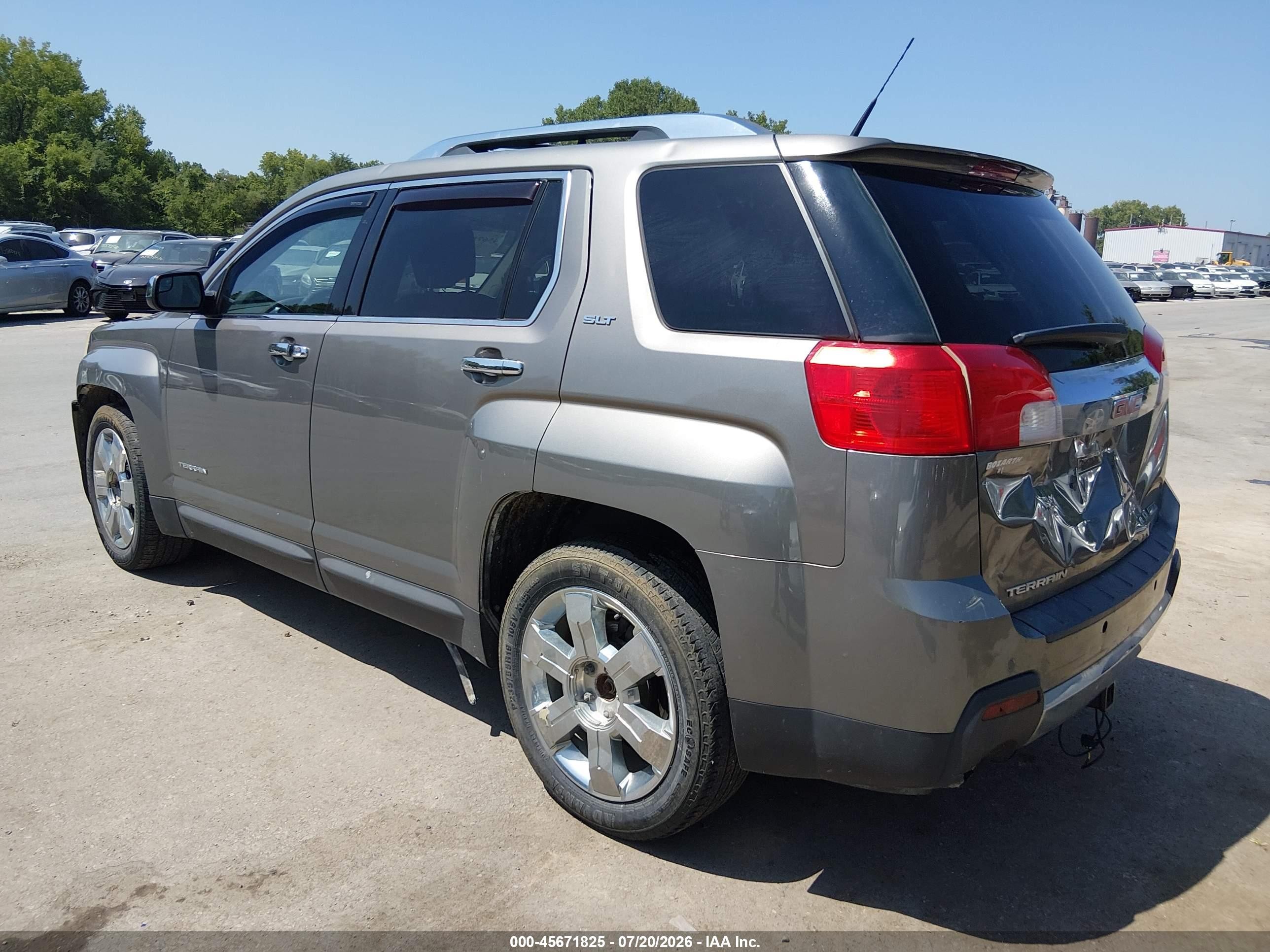 2012 Gmc Terrain Slt-2 Серый vin: 2GKFLXE54C6258231
