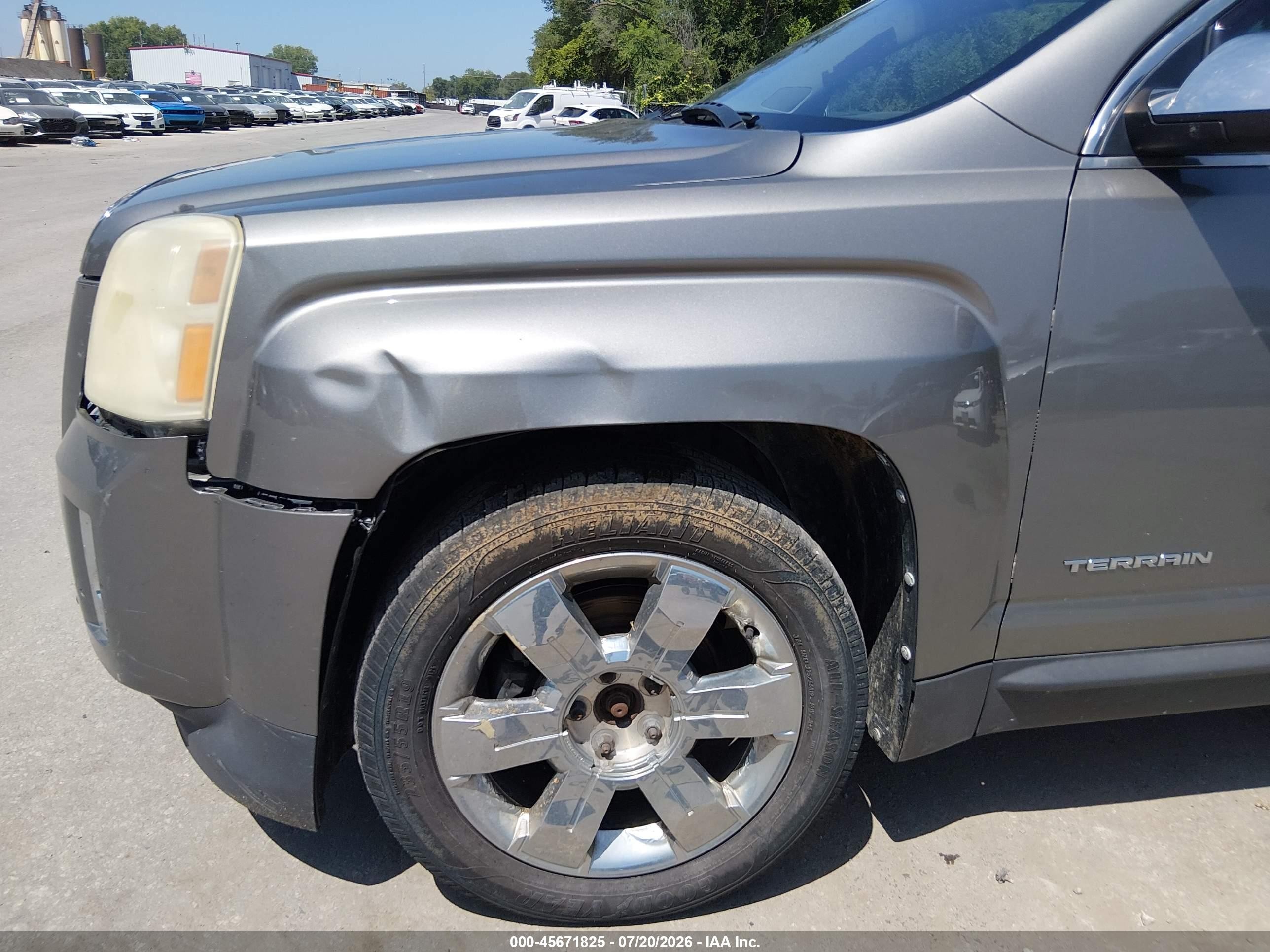 2012 Gmc Terrain Slt-2 Серый vin: 2GKFLXE54C6258231