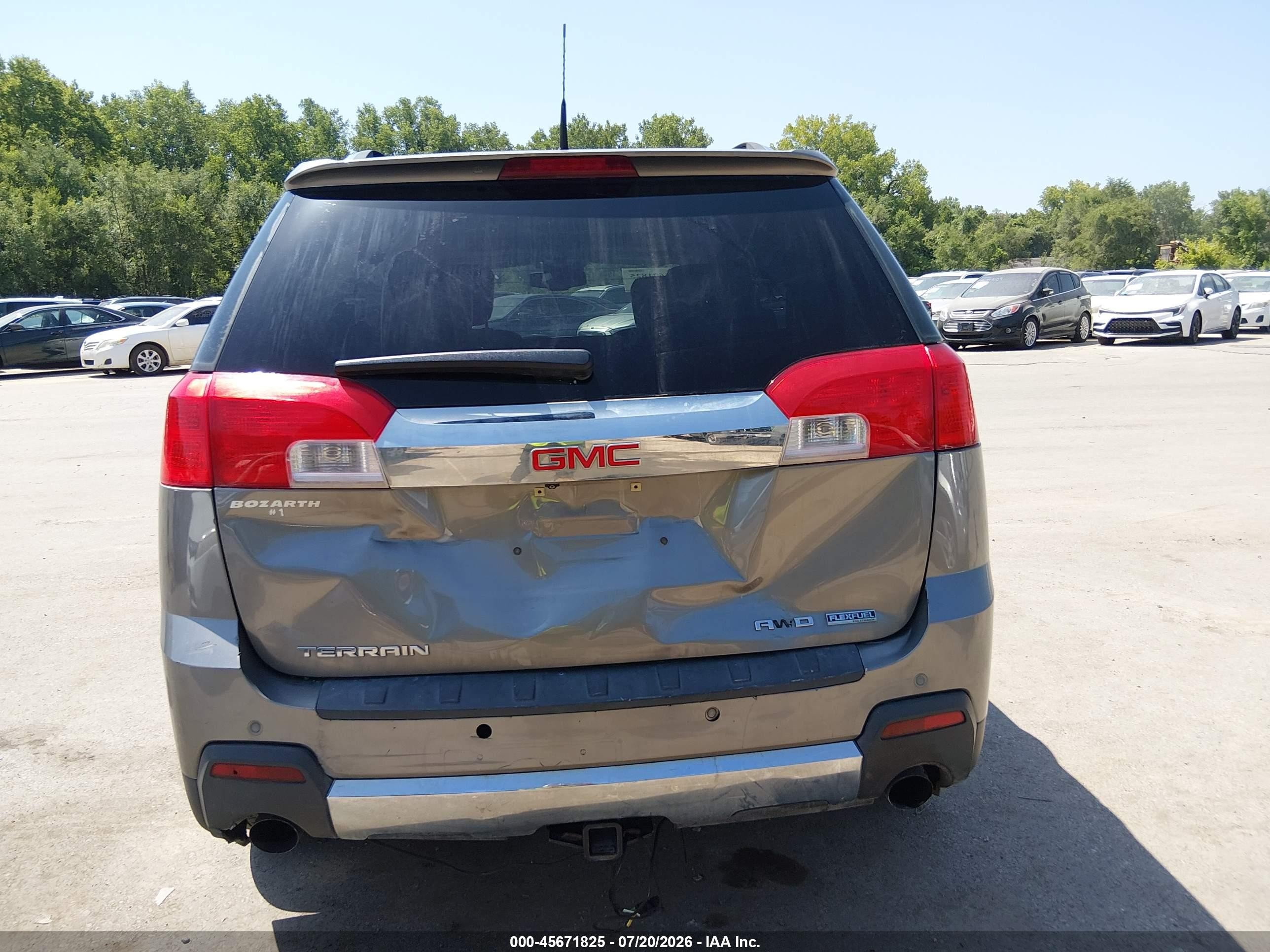 2012 Gmc Terrain Slt-2 Серый vin: 2GKFLXE54C6258231