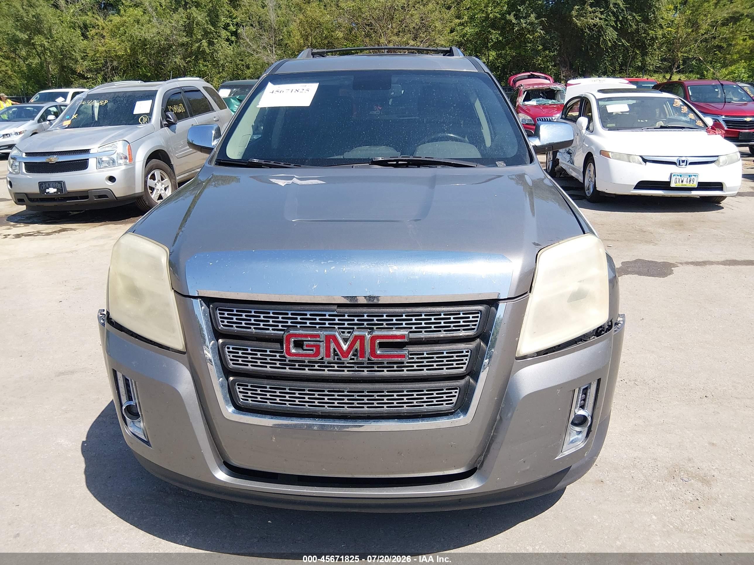 2012 Gmc Terrain Slt-2 Серый vin: 2GKFLXE54C6258231