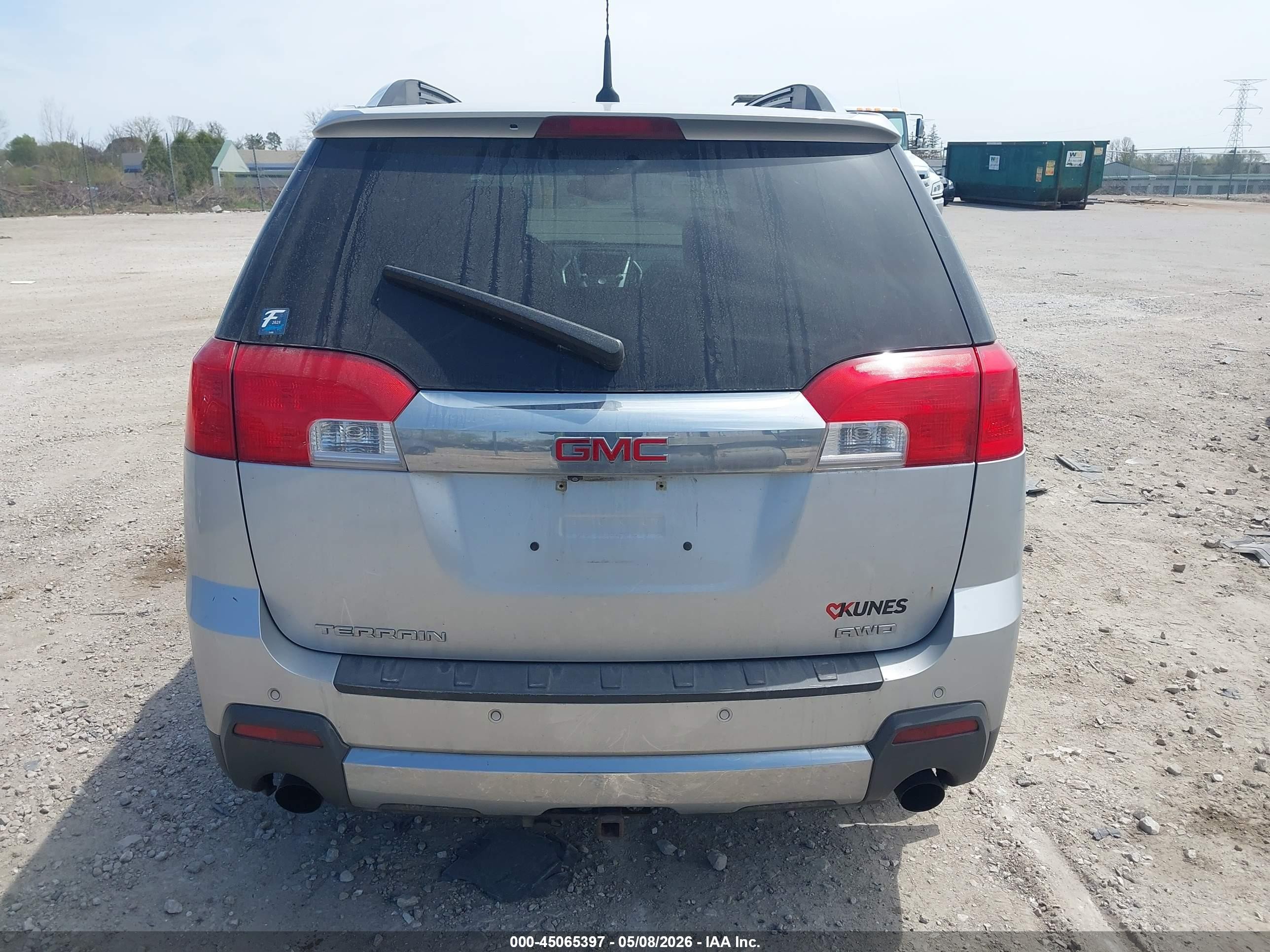 2012 Gmc Terrain Slt-2 Silver vin: 2GKFLXE56C6382212