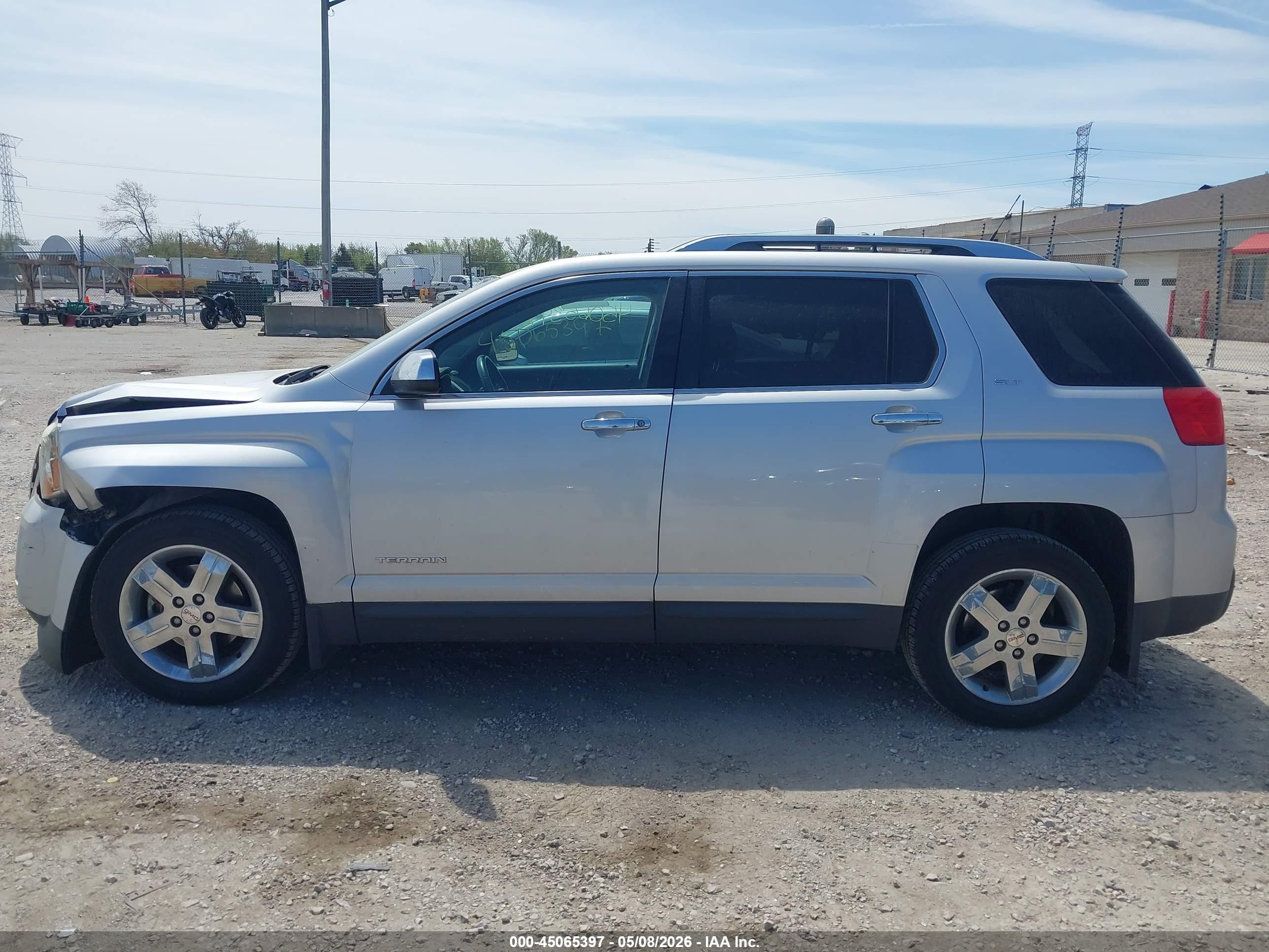2012 Gmc Terrain Slt-2 Silver vin: 2GKFLXE56C6382212
