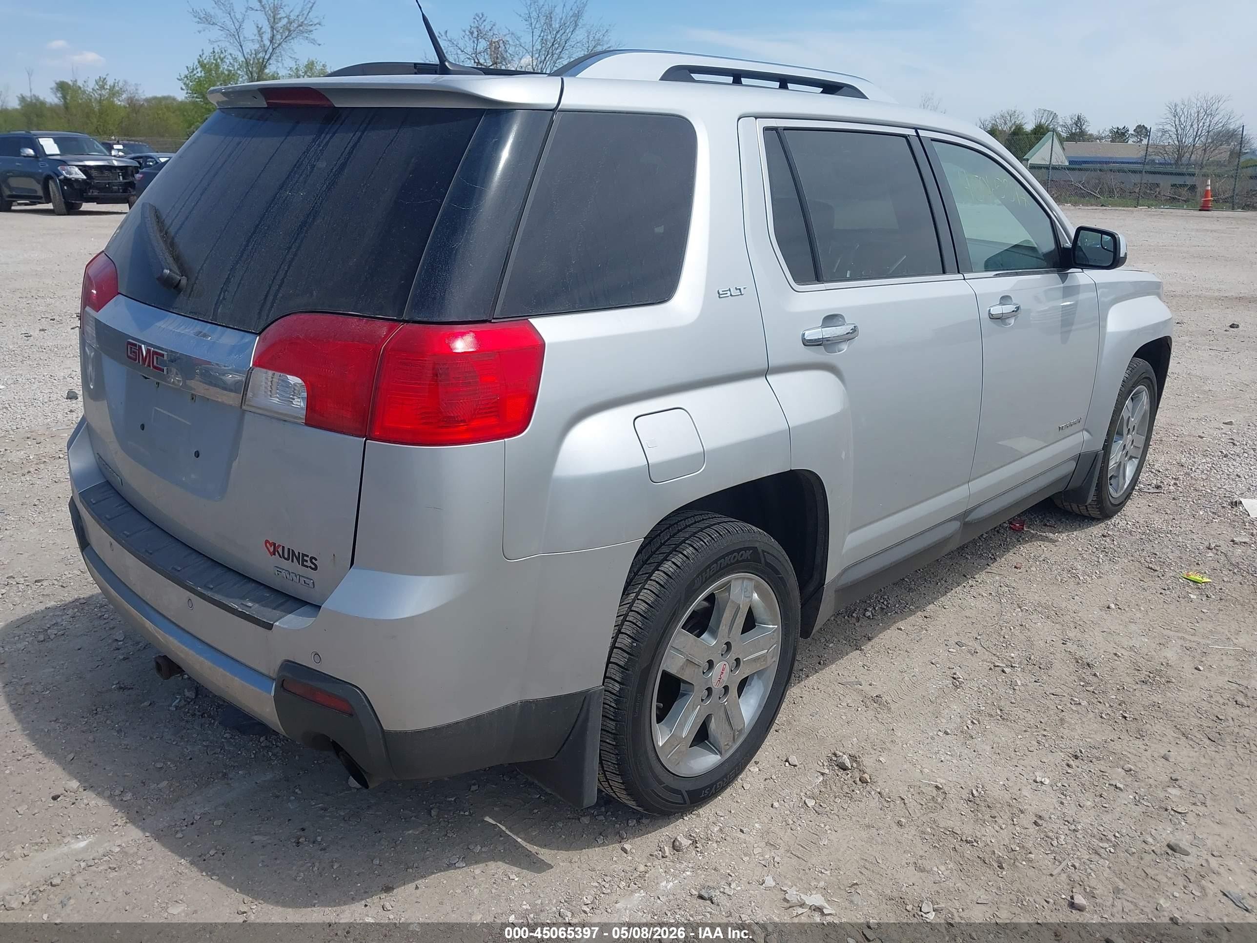 2012 Gmc Terrain Slt-2 Silver vin: 2GKFLXE56C6382212