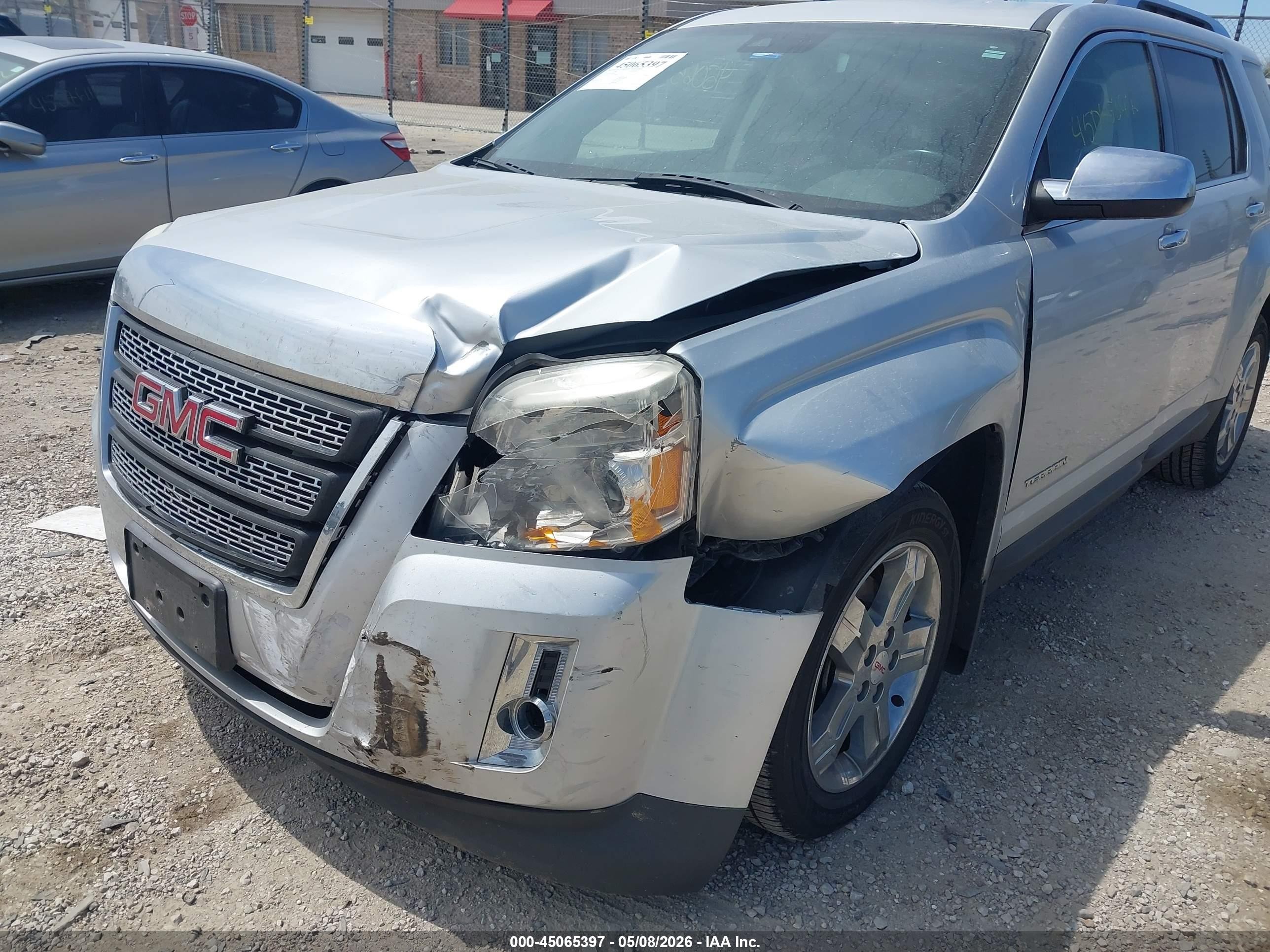 2012 Gmc Terrain Slt-2 Silver vin: 2GKFLXE56C6382212
