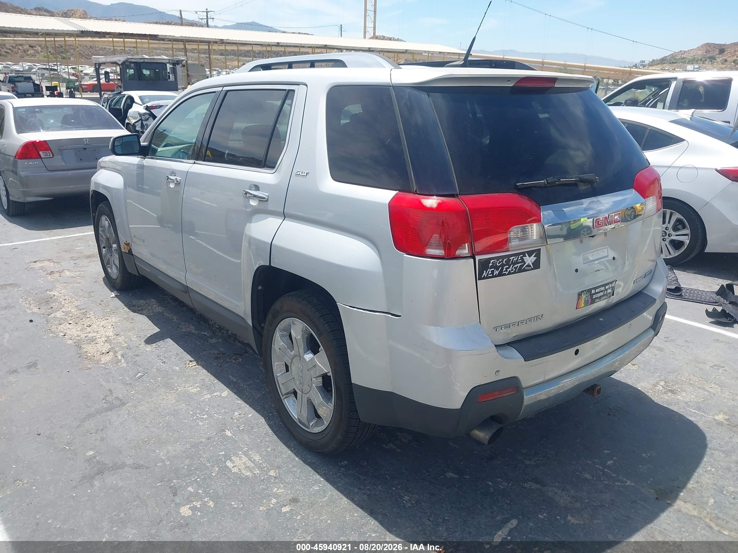 2012 Gmc Terrain Slt-2 Серебряный vin: 2GKFLXE58C6134110