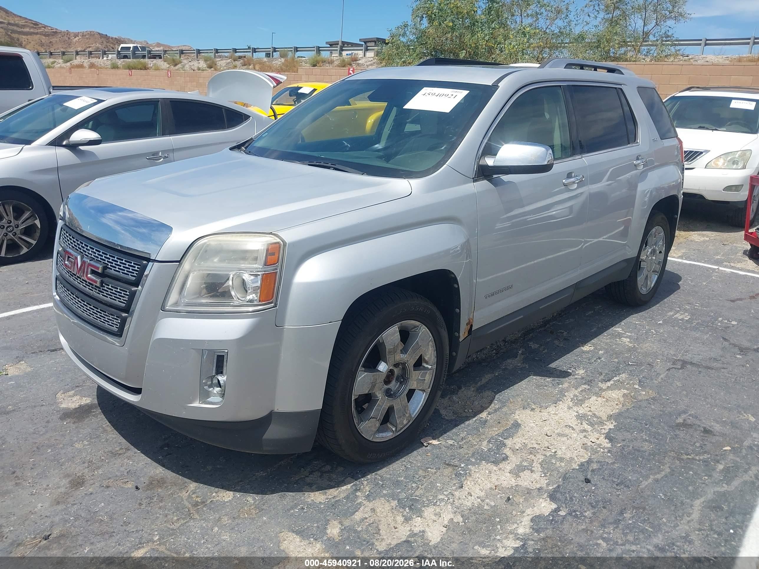 2012 Gmc Terrain Slt-2 Серебряный vin: 2GKFLXE58C6134110