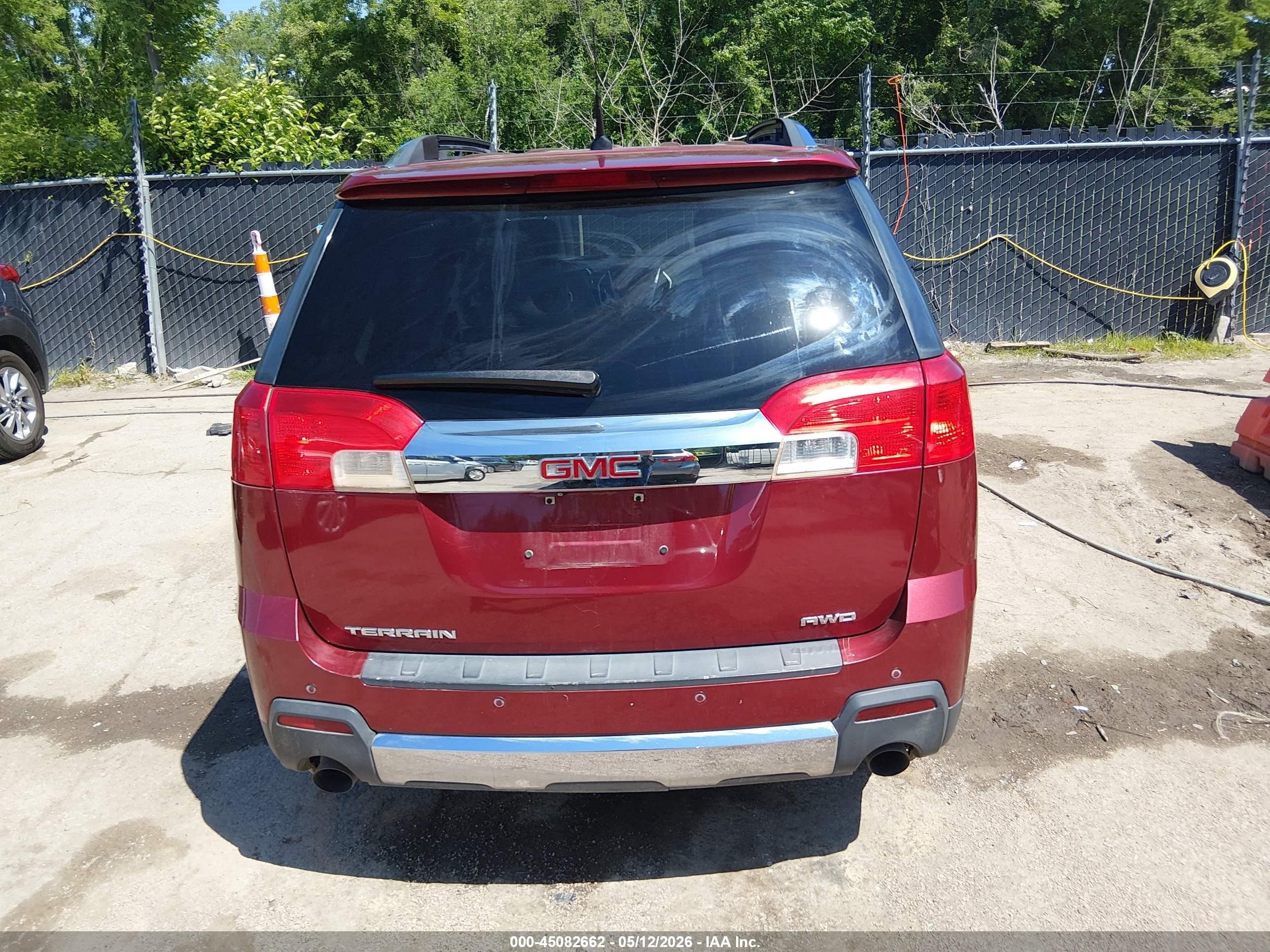 2012 Gmc Terrain Slt-2 Red vin: 2GKFLXE59C6345543