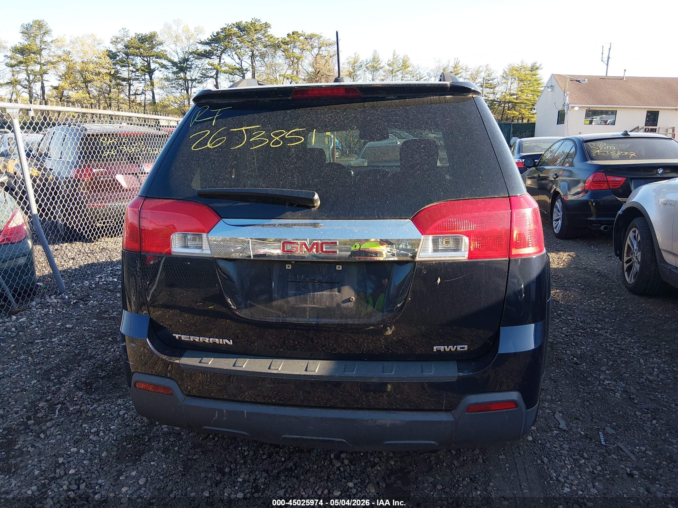 2015 Gmc Terrain Slt-1 Black vin: 2GKFLXEK0F6129493