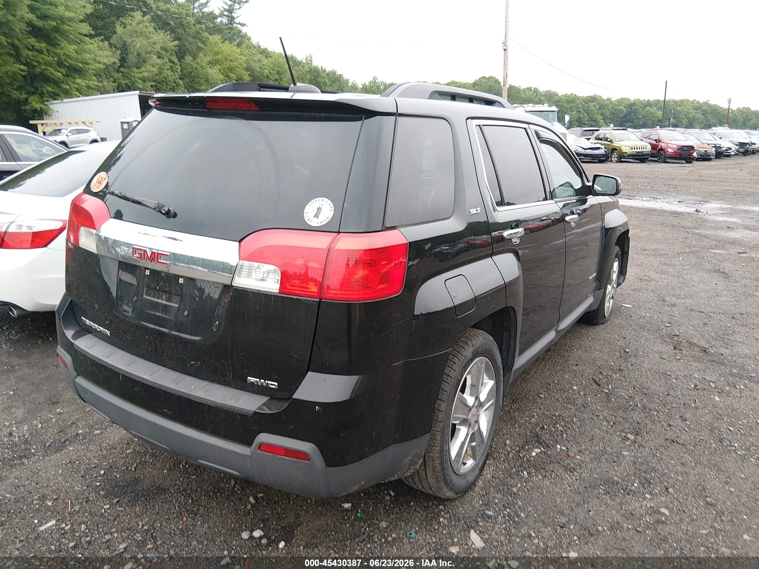 2015 Gmc Terrain Slt-1 Black vin: 2GKFLXEK0F6215063