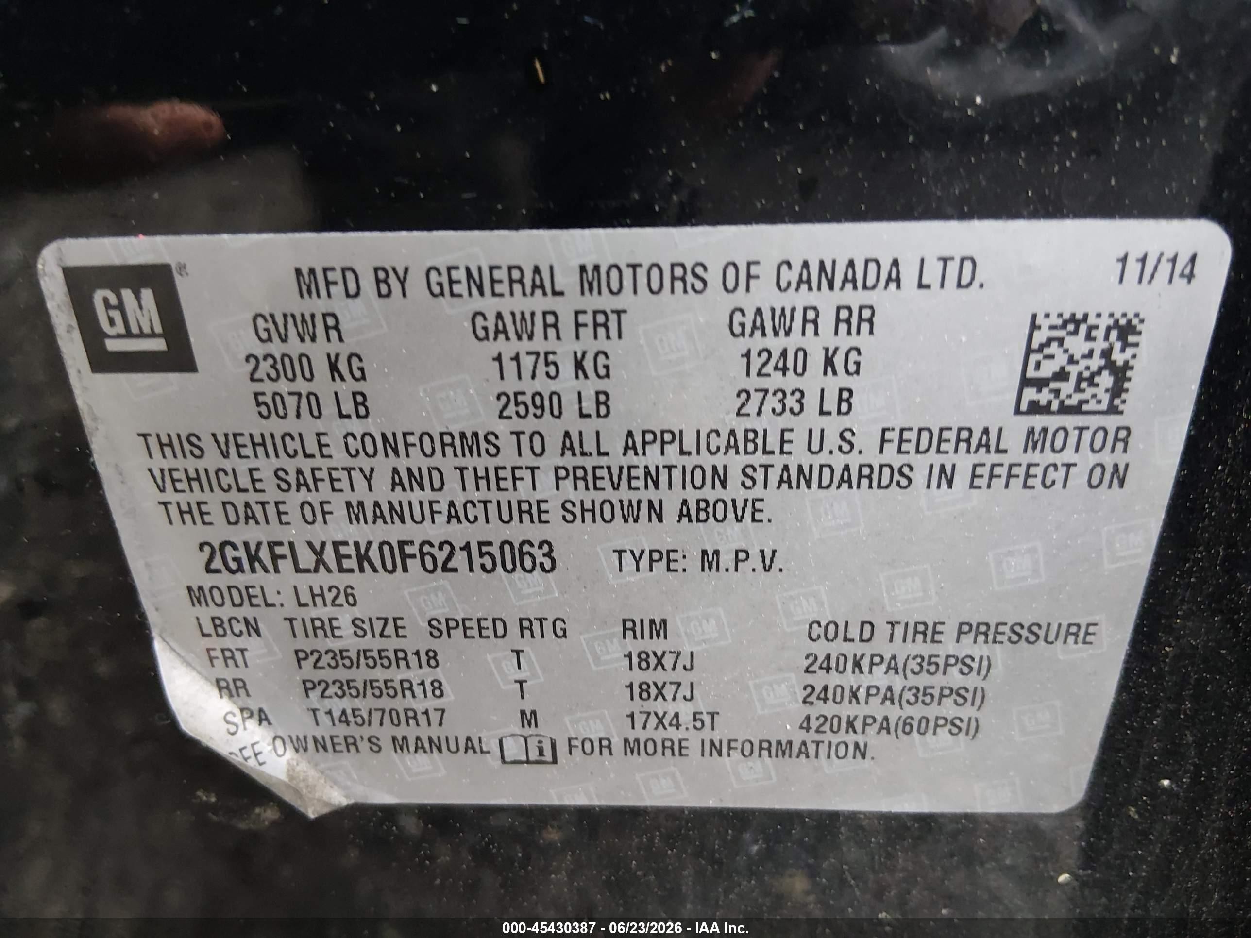 2015 Gmc Terrain Slt-1 Black vin: 2GKFLXEK0F6215063