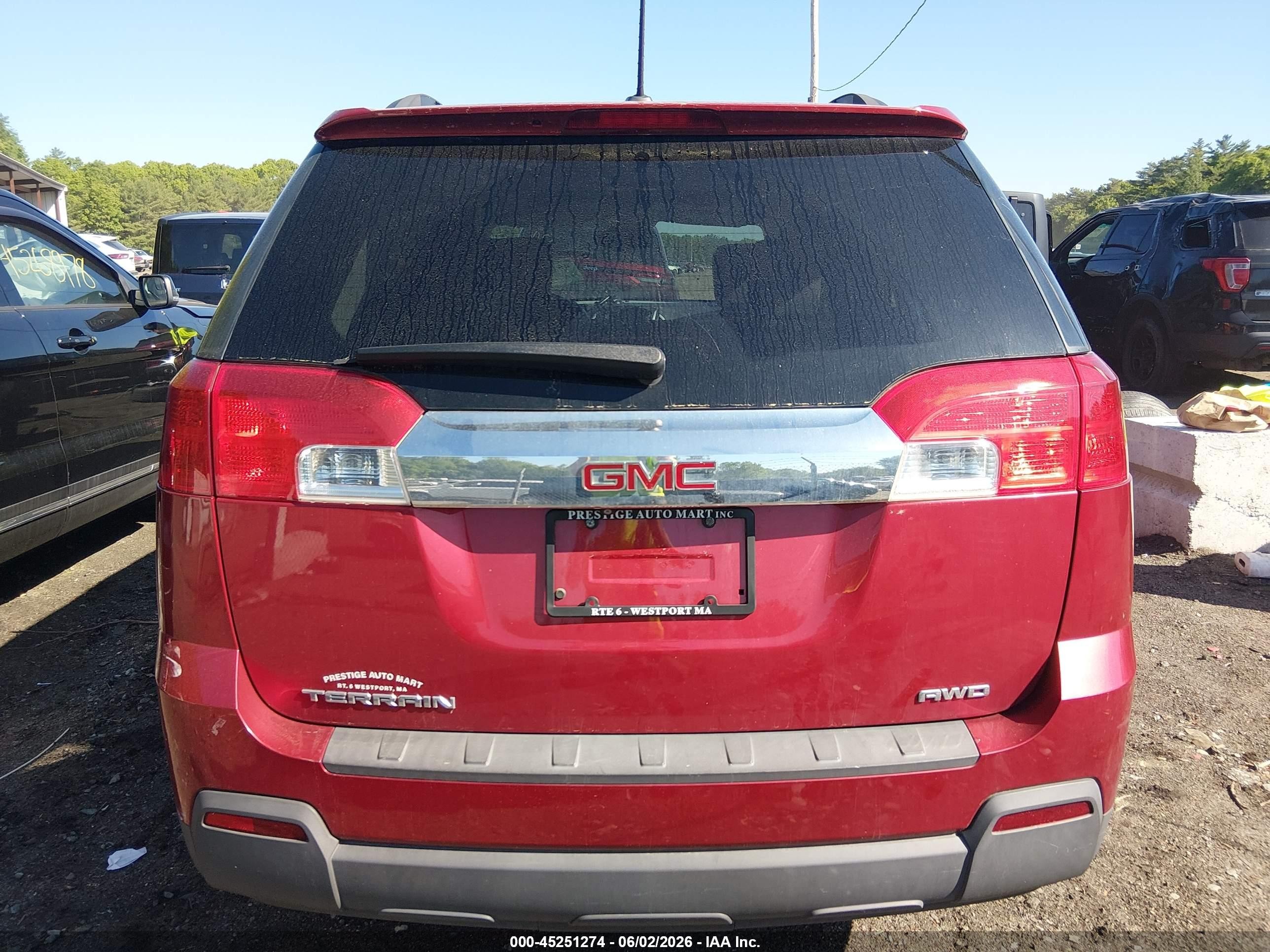 2015 Gmc Terrain Slt-1 Красный vin: 2GKFLXEK0F6295383